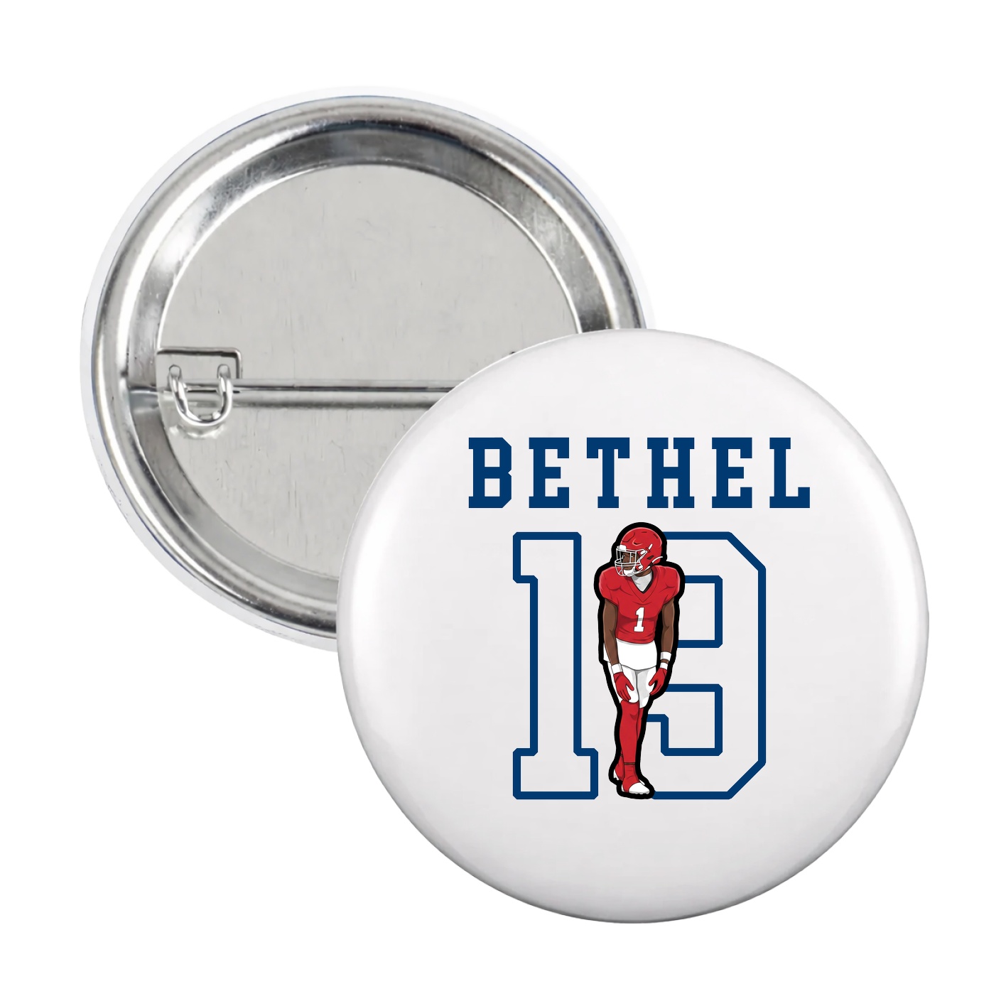 Game Day Button — Shirsey in White