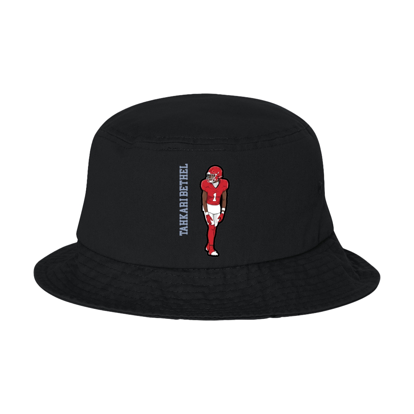 Bucket Cap — Name Vertical in Black