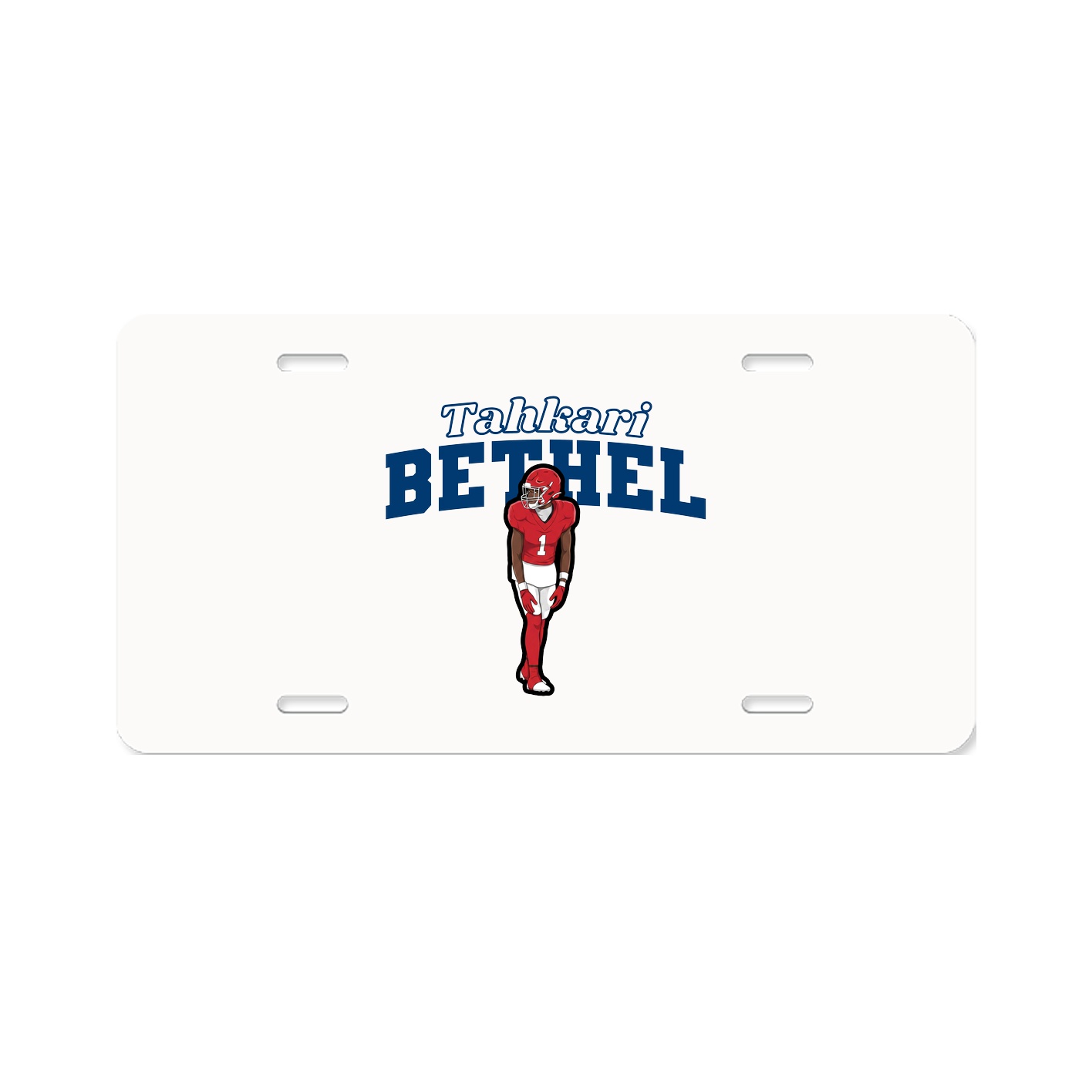 License Plate — Name Arch in Classic