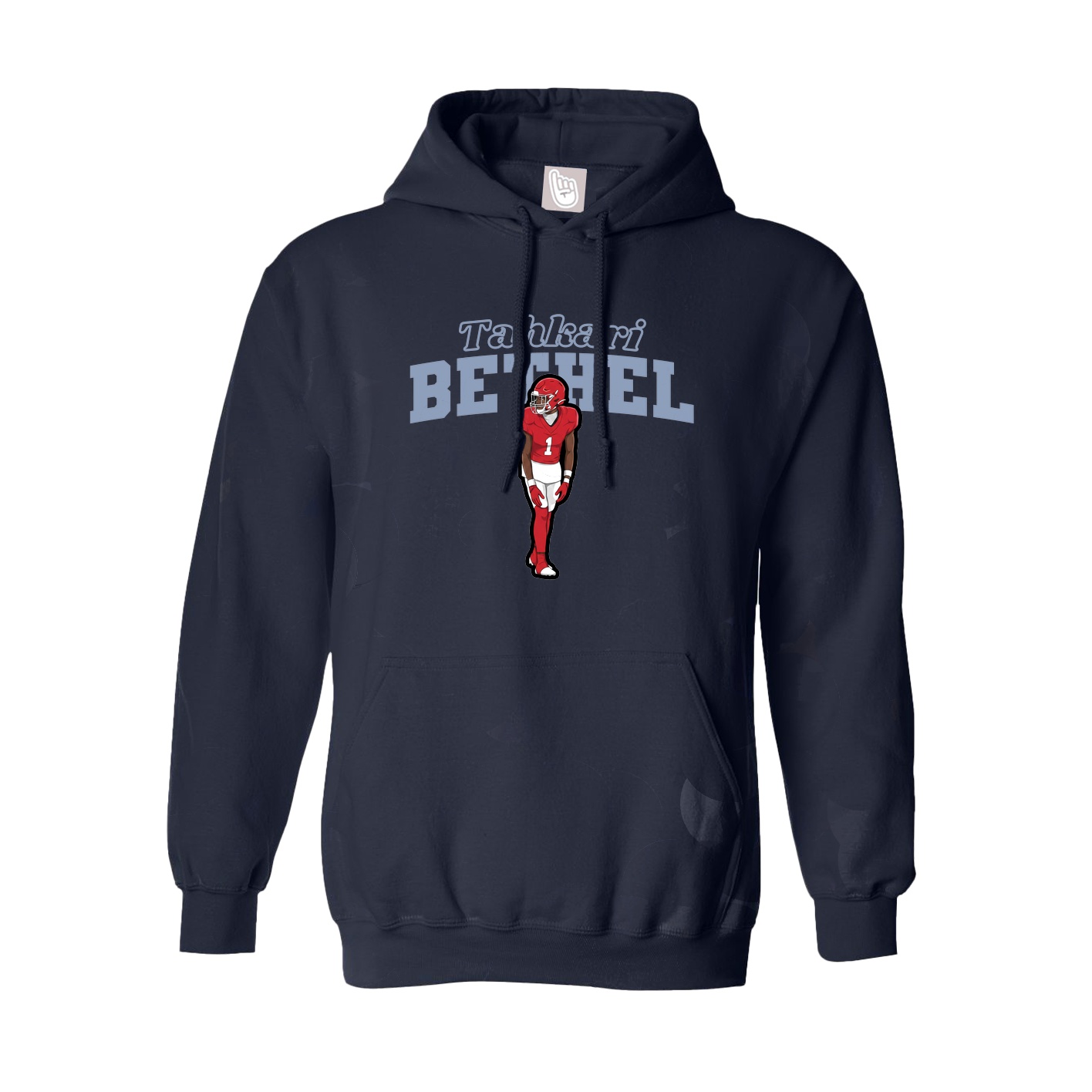 Hoodie — Name Arch in Navy