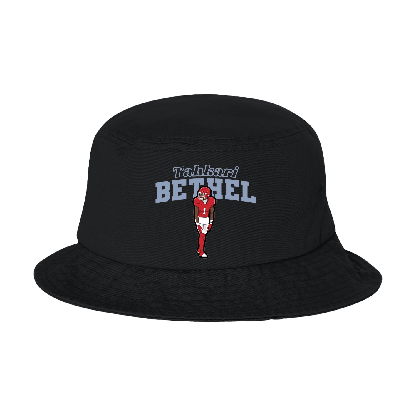 Bucket Cap — Name Arch in Black
