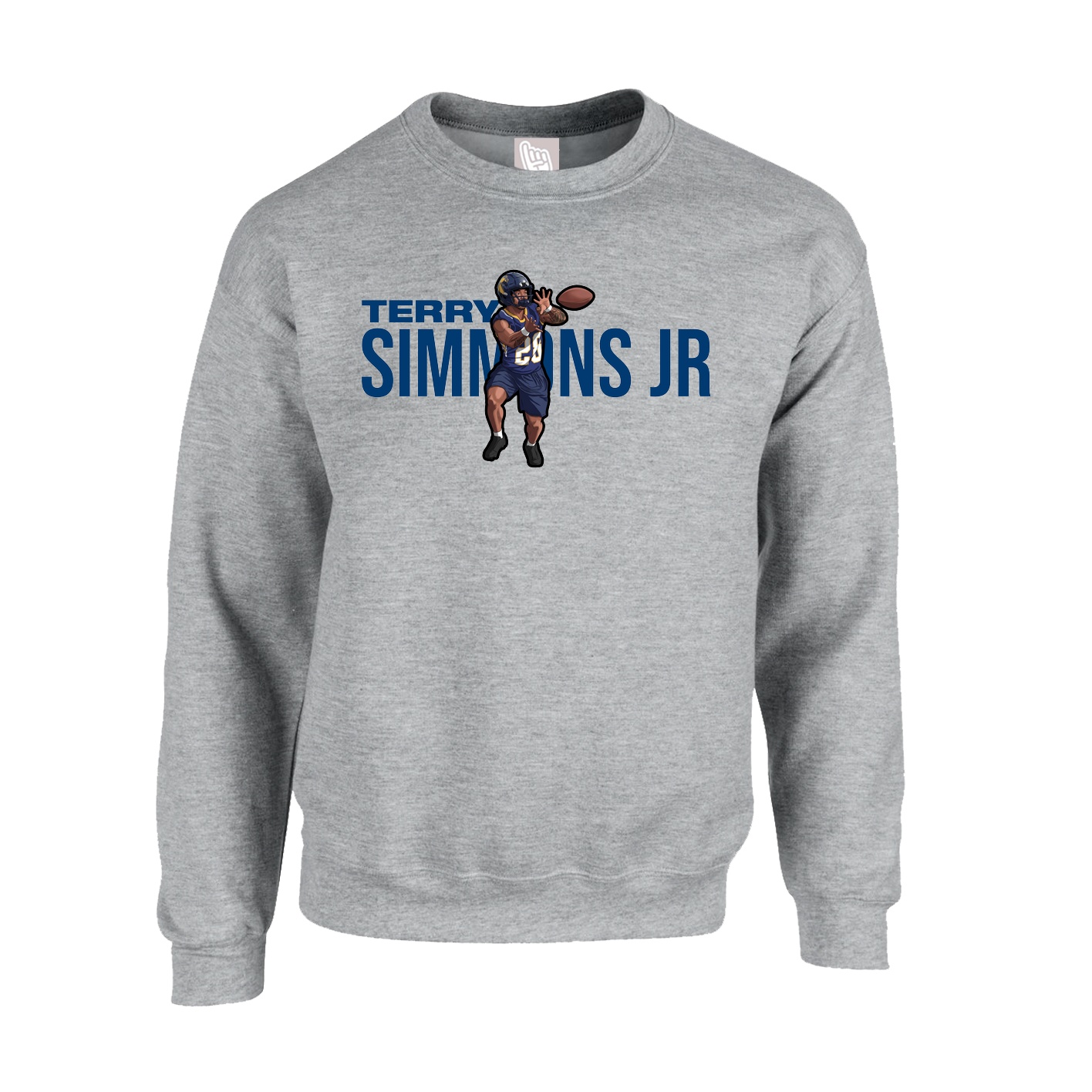 Fleece Crew — Player Name in Grey