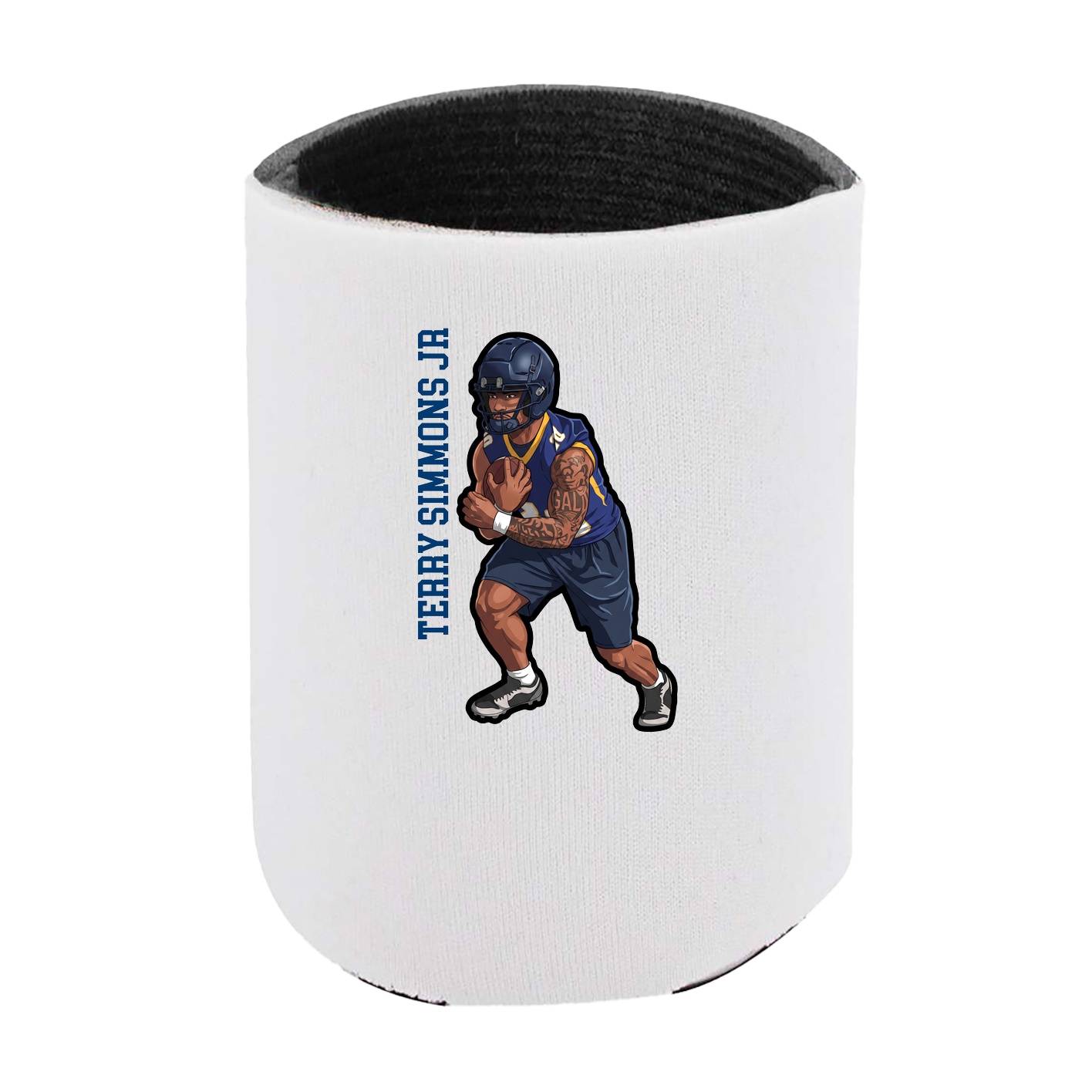 Can Holder — Name Vertical in White