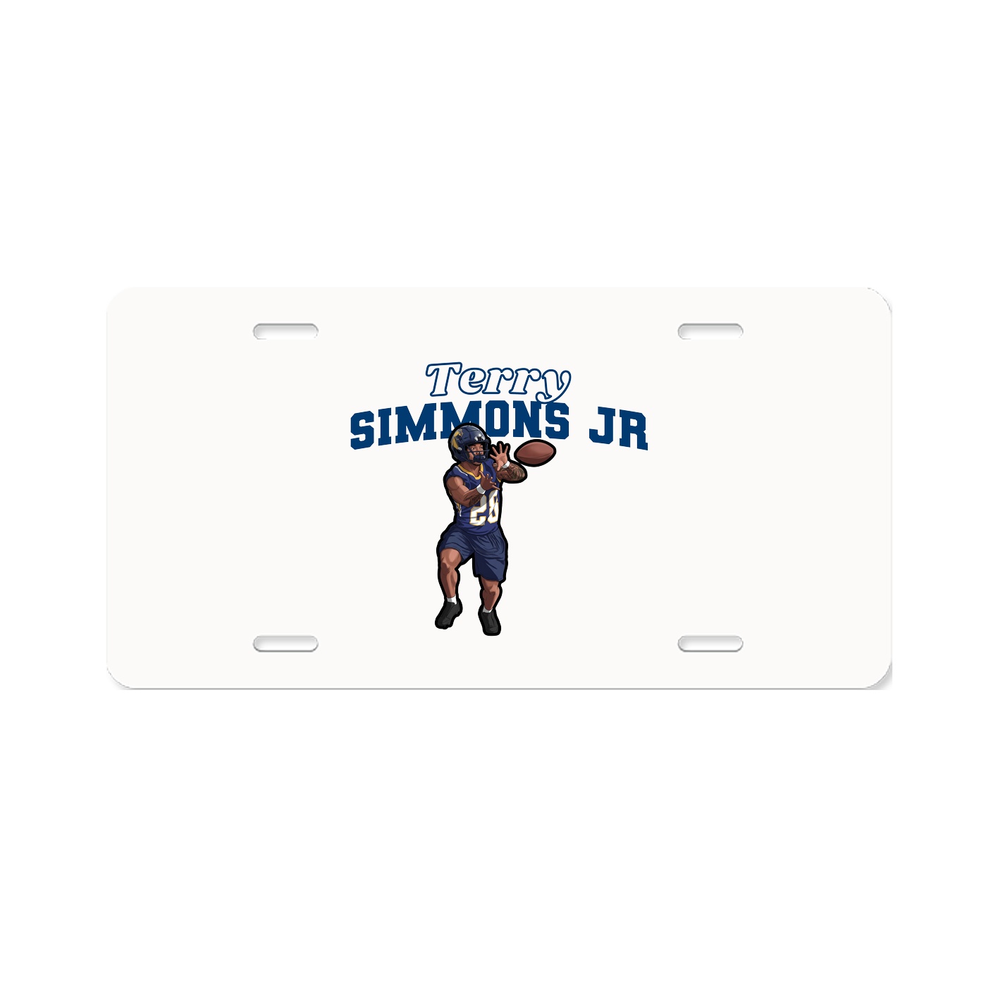 License Plate — Name Arch in Classic