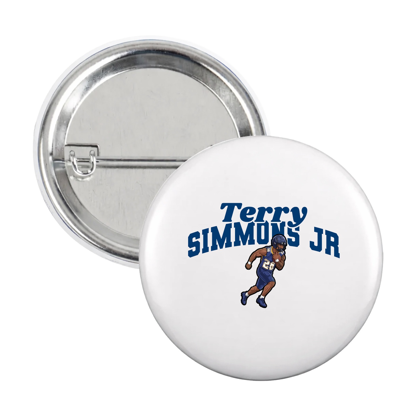 Game Day Button — Signature Arch in White