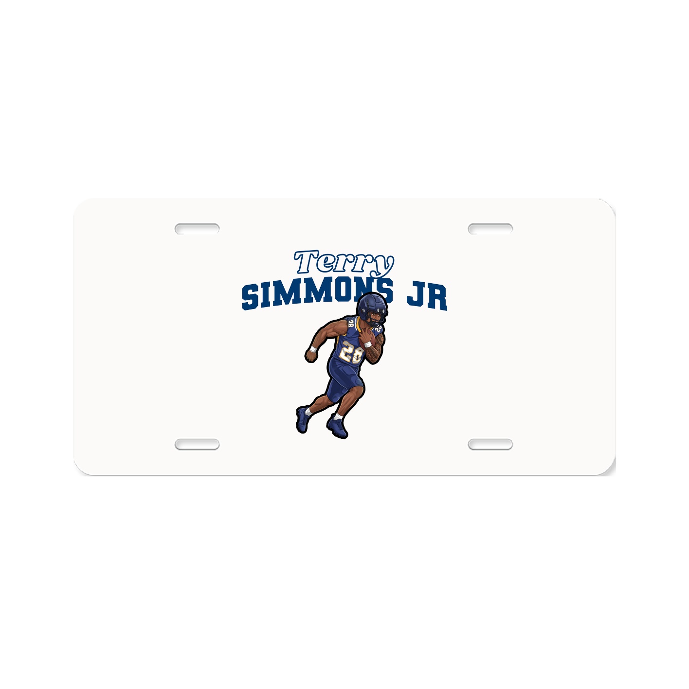 License Plate — Name Arch in Classic