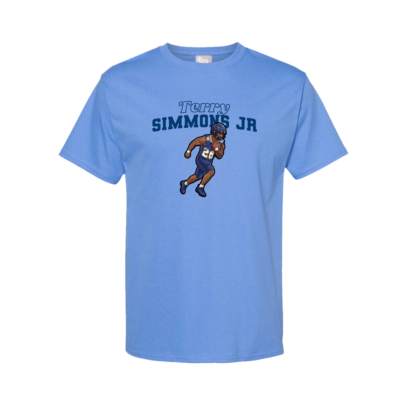Tee — Name Arch in Powder Blue