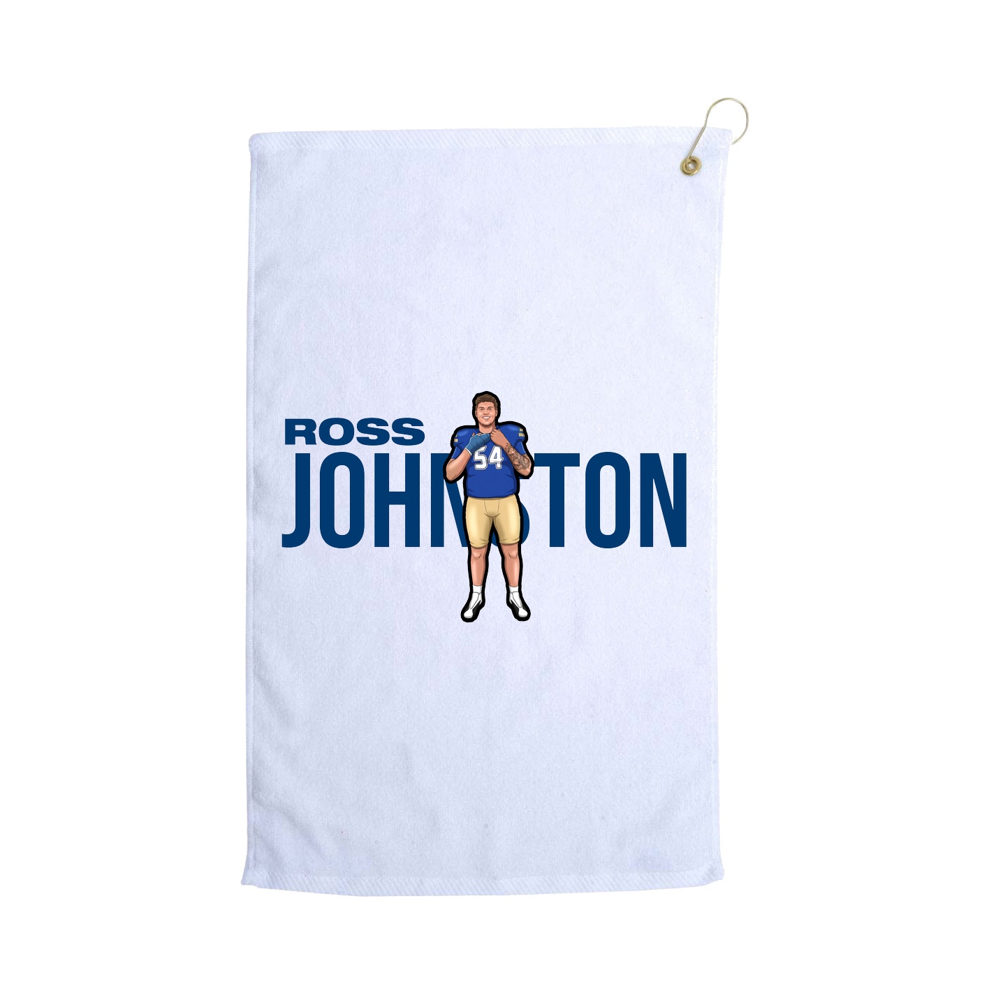 Golf Towel — Player Name in White