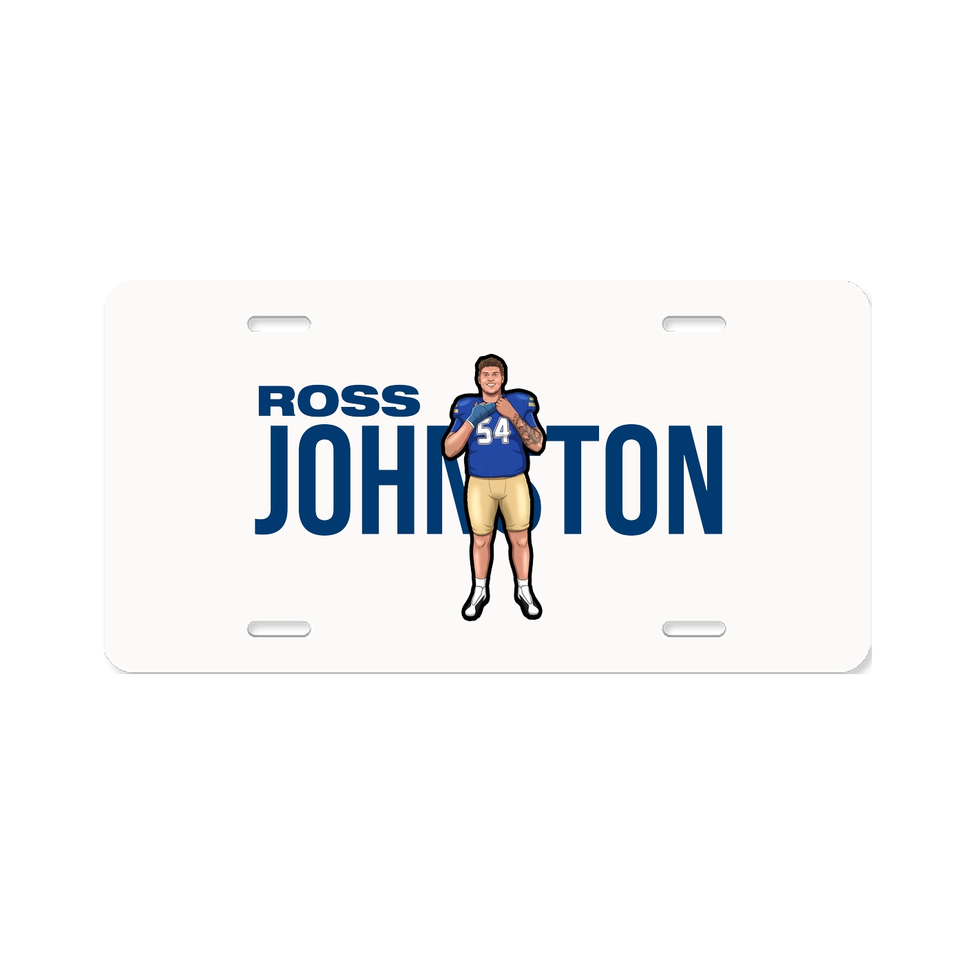 License Plate — Player Name in Classic