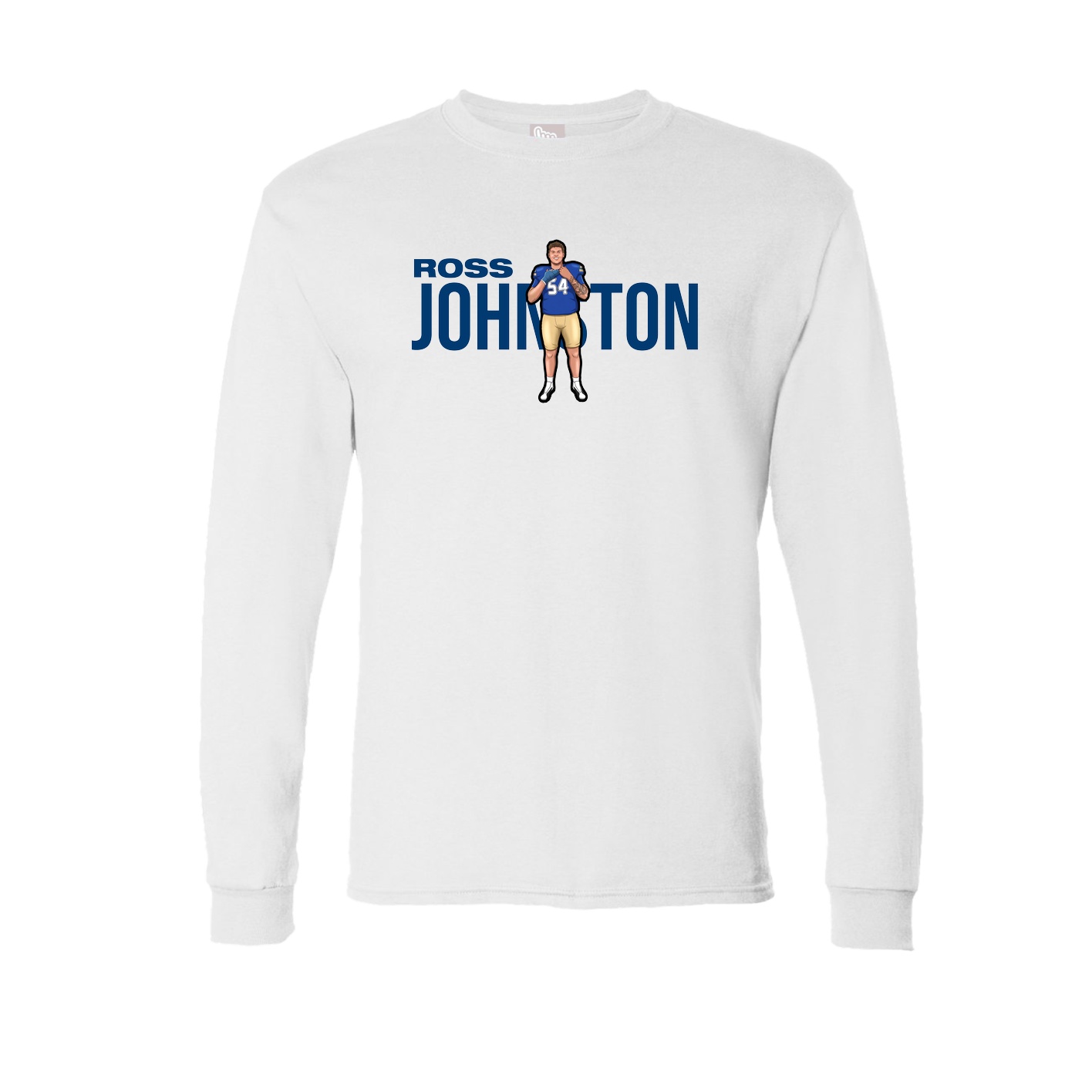 Long Sleeve Tee — Player Name in White