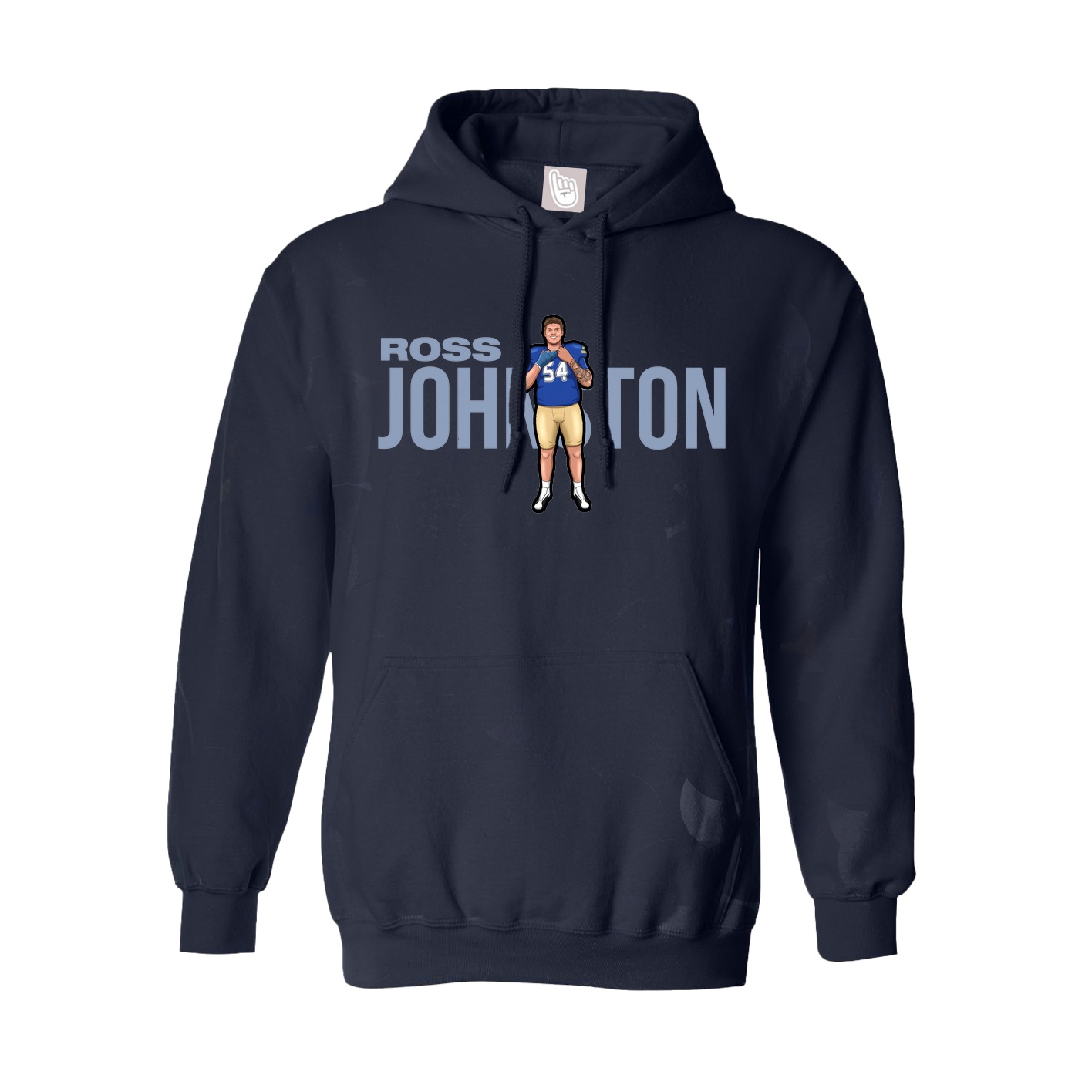 Hoodie — Player Name in Navy