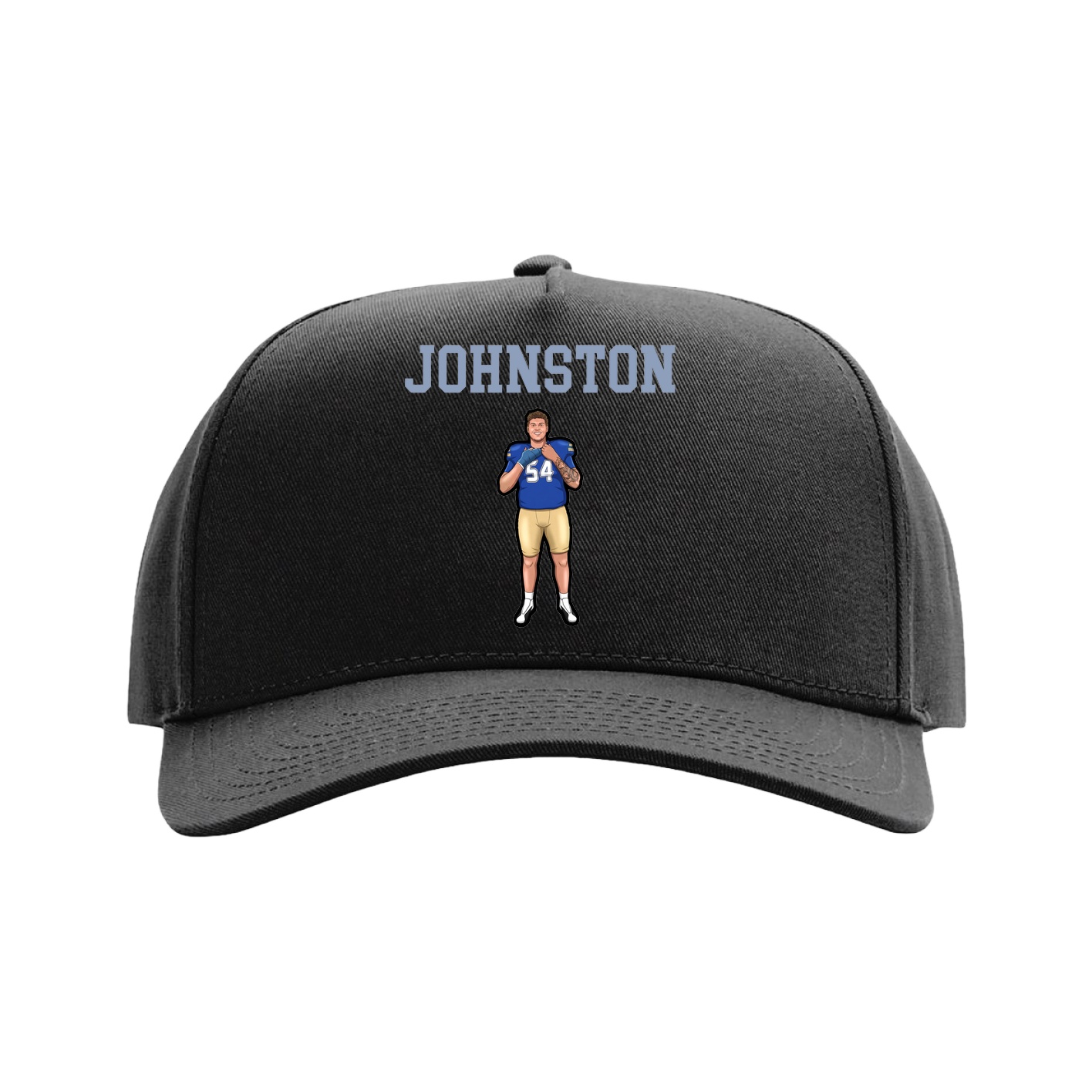 Full Fabric Five-Panel Champ Cap — Shirsey in Black