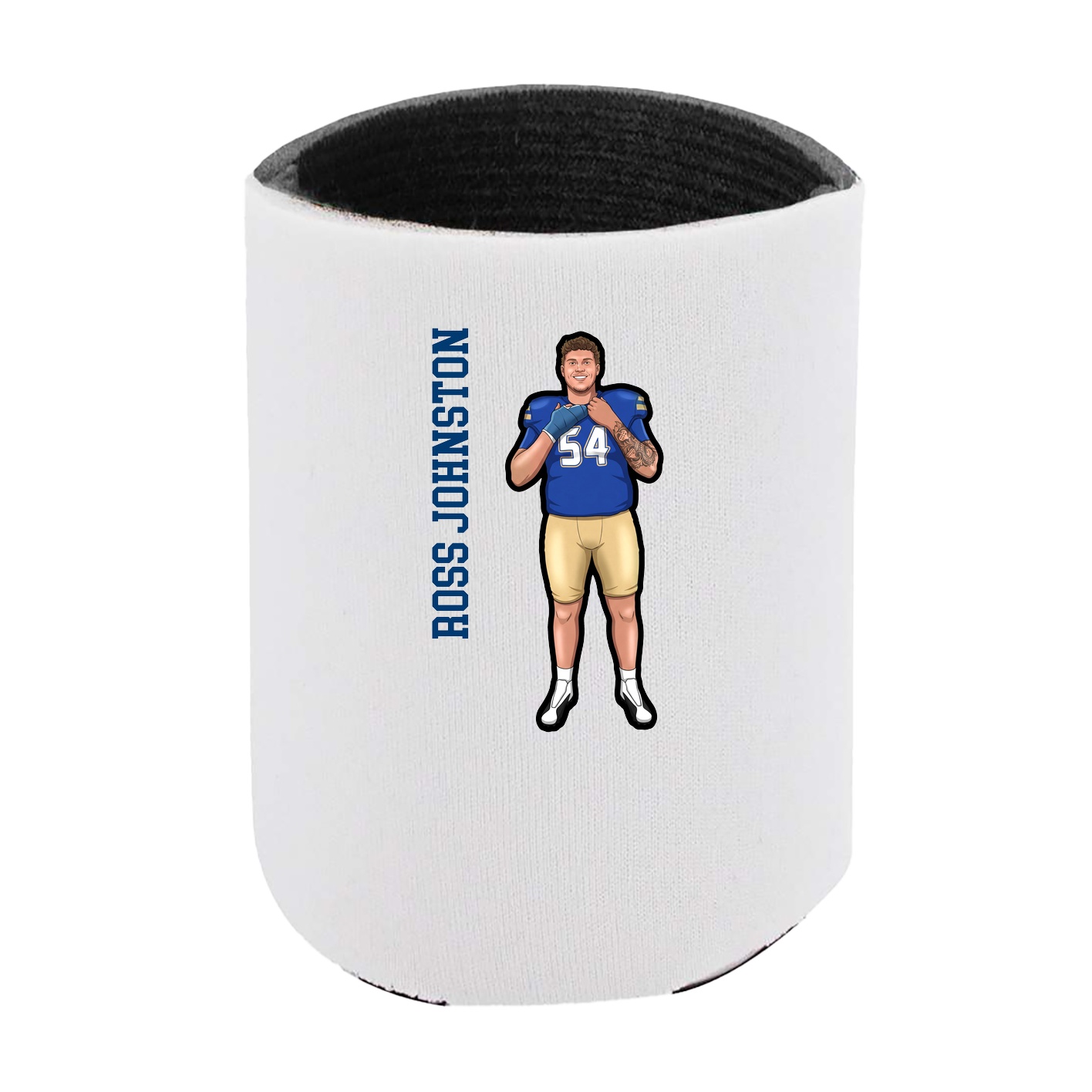 Can Holder — Name Vertical in White