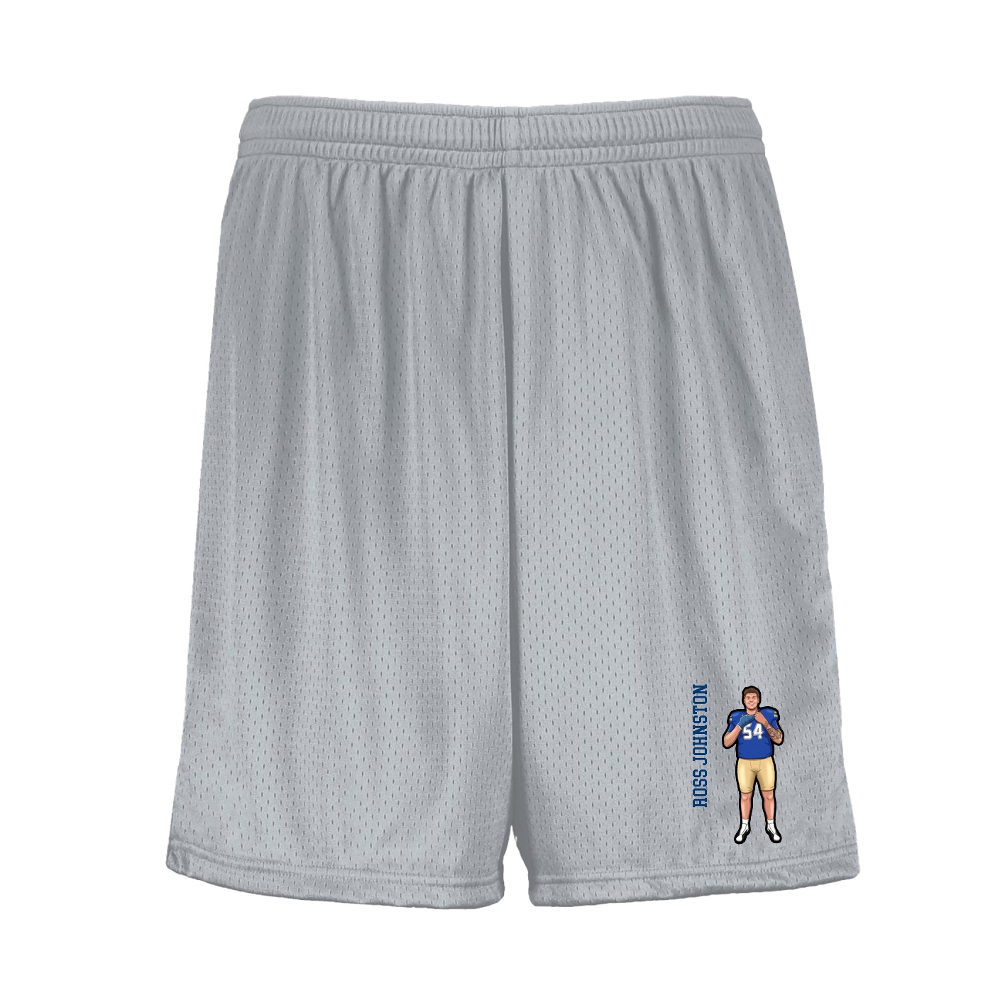 Shorts — Name Vertical in Silver