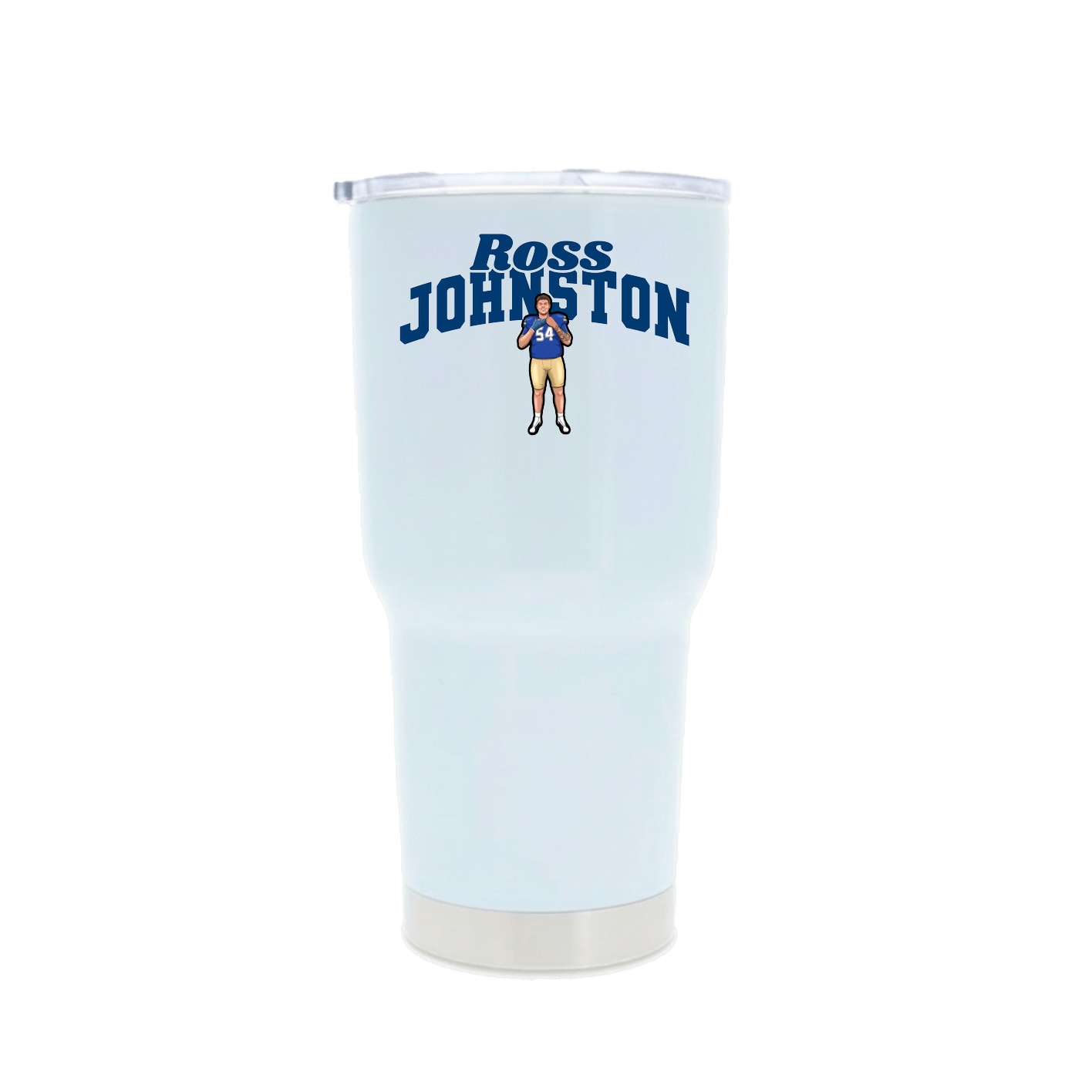 30oz Stainless Steel Tumbler — Signature Arch in White