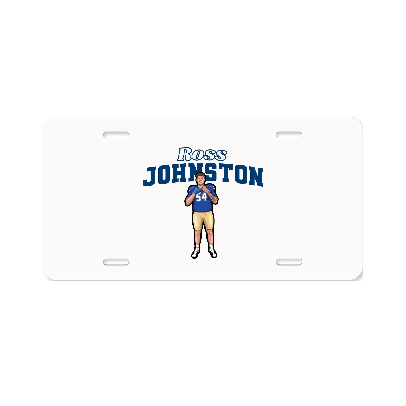 License Plate — Name Arch in Classic