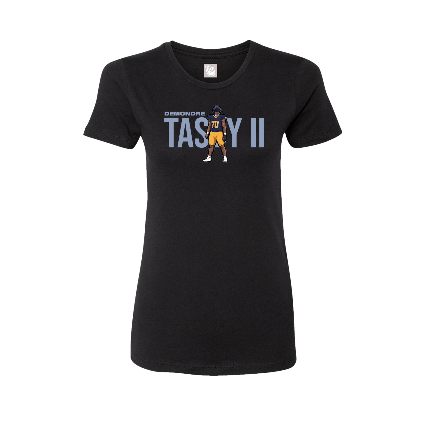 Fitted Women's Tee — Player Name in Black