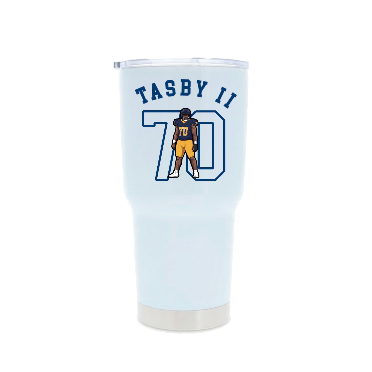 30oz Stainless Steel Tumbler — Shirsey Arch in White