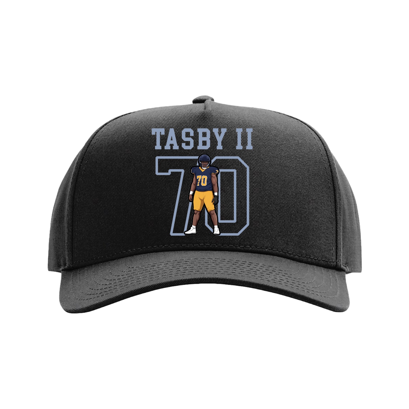 Full Fabric Five-Panel Champ Cap — Shirsey in Black