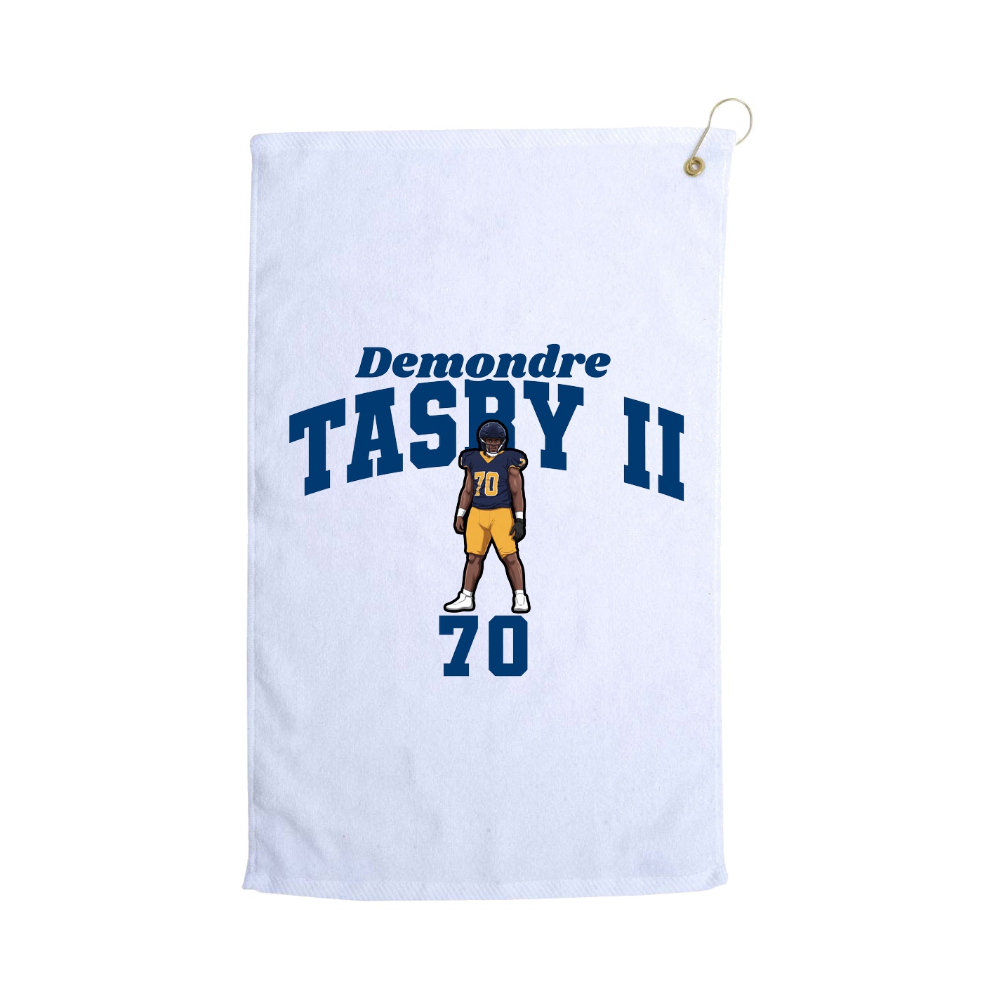 Golf Towel — Signature Arch in White
