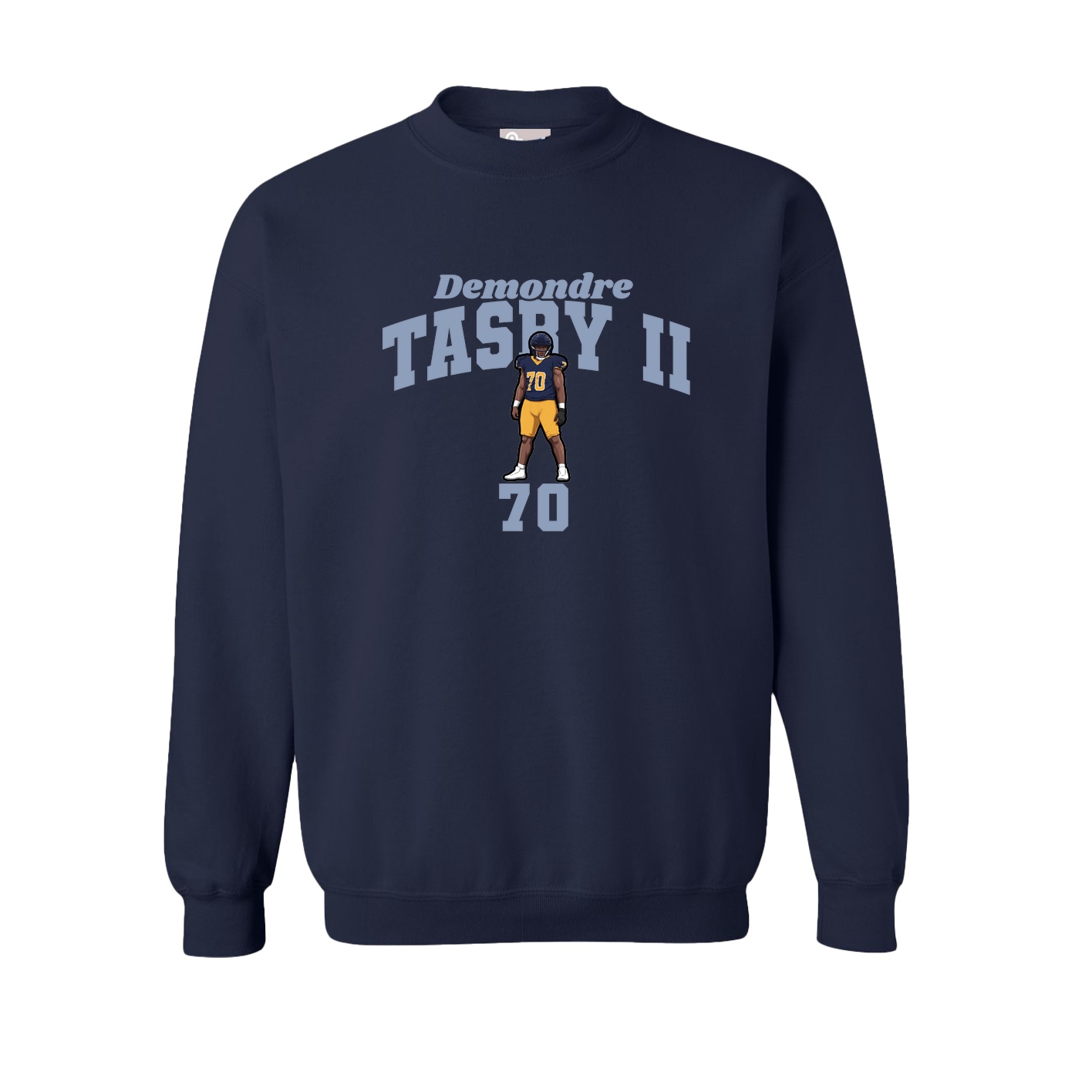Fleece Crew — Signature Arch in Navy