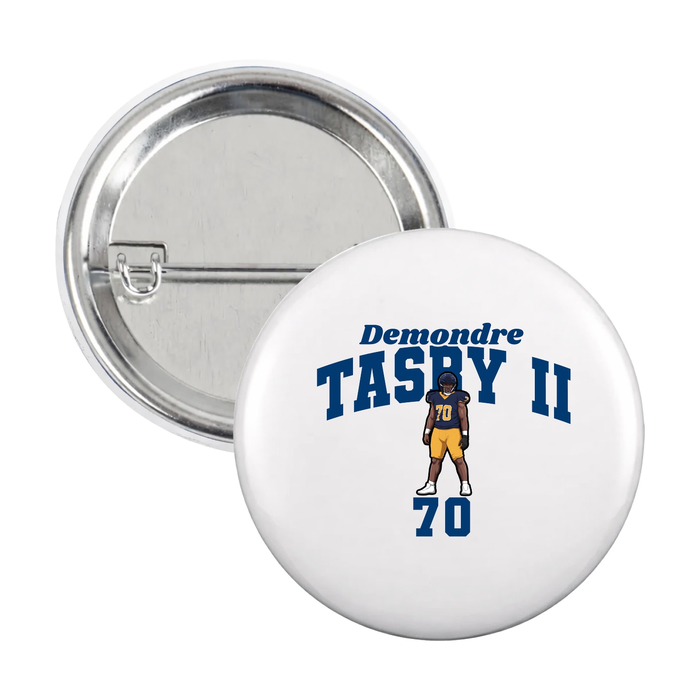 Game Day Button — Signature Arch in White