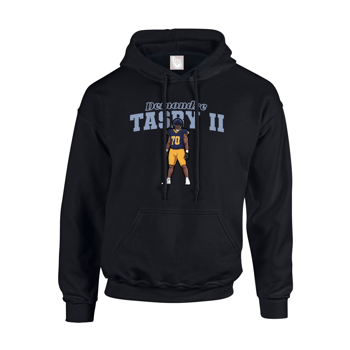 Hoodie — Name Arch in Black