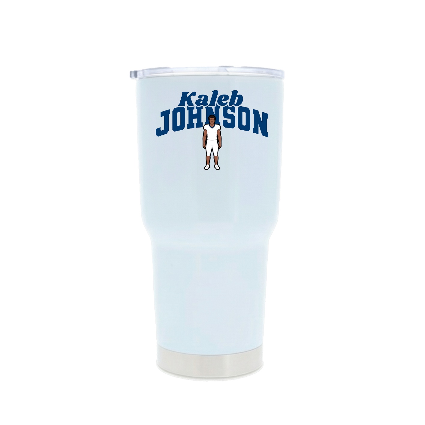 30oz Stainless Steel Tumbler — Signature Arch in White