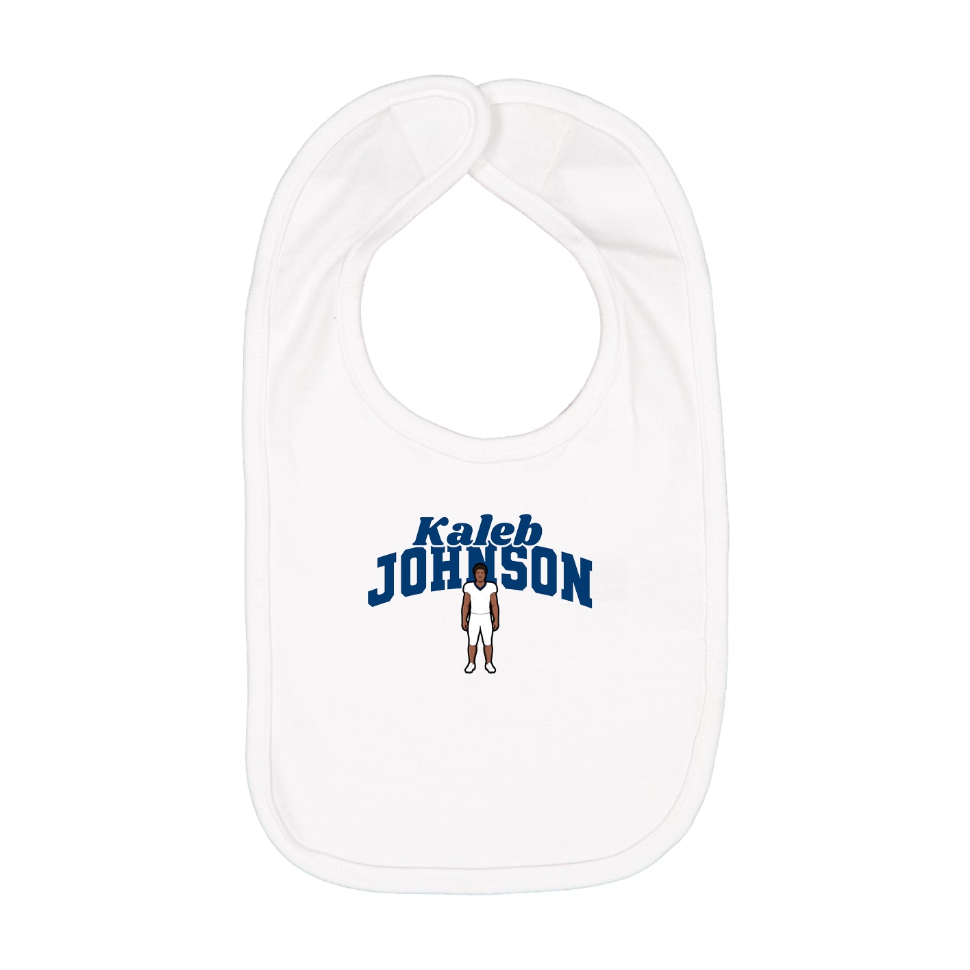 Infant Bib — Signature Arch in White