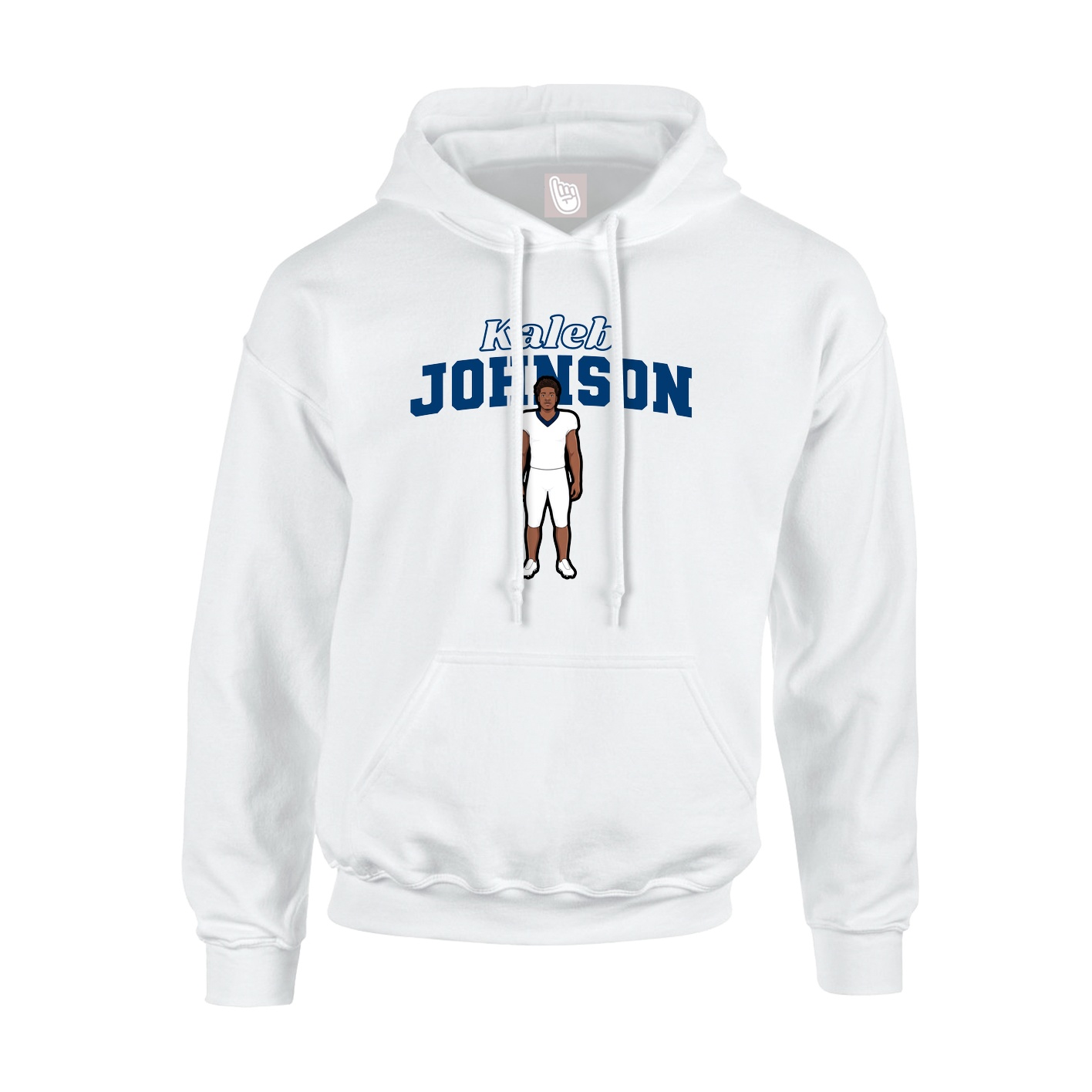 Hoodie — Name Arch in White