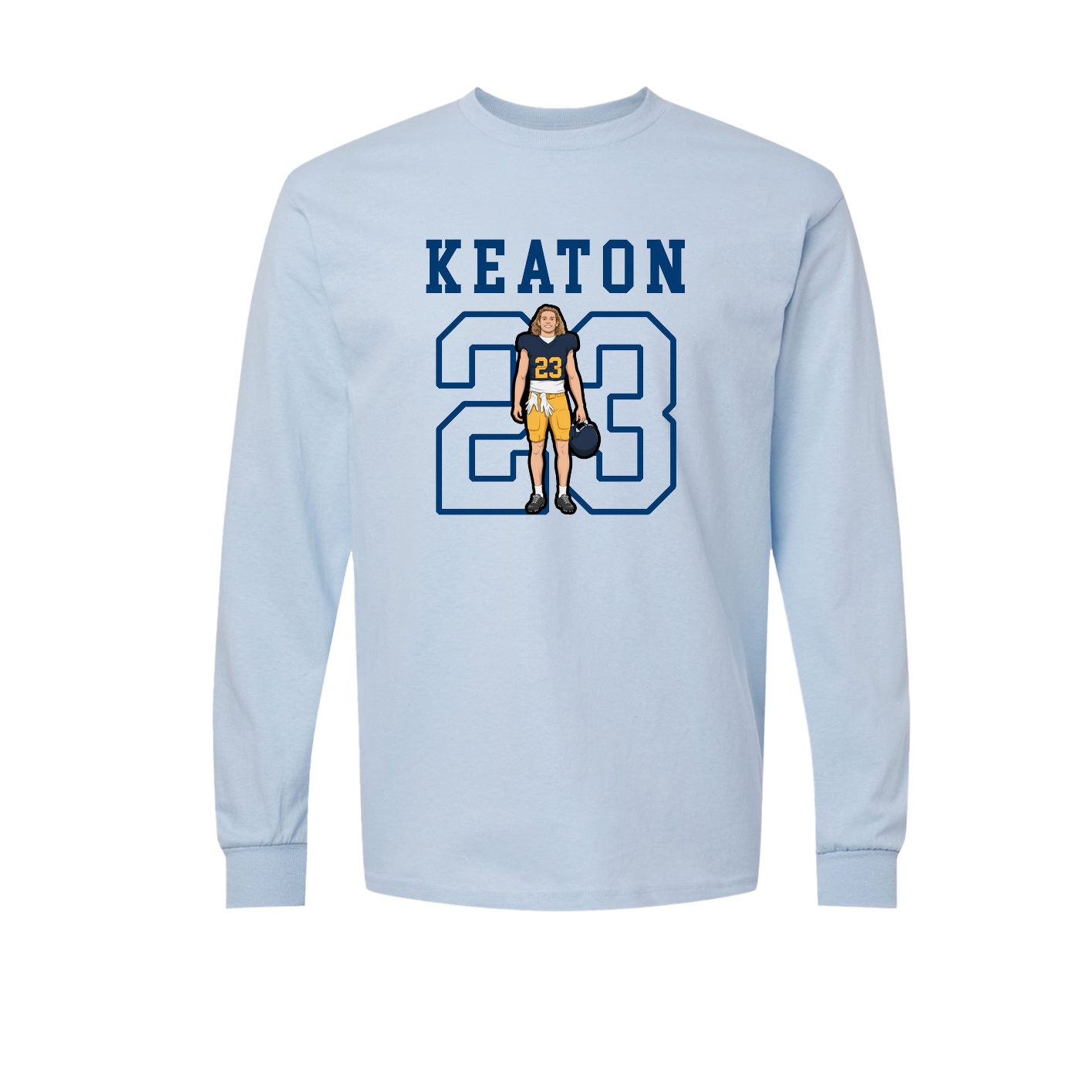 Long Sleeve Tee — Shirsey in Light Blue