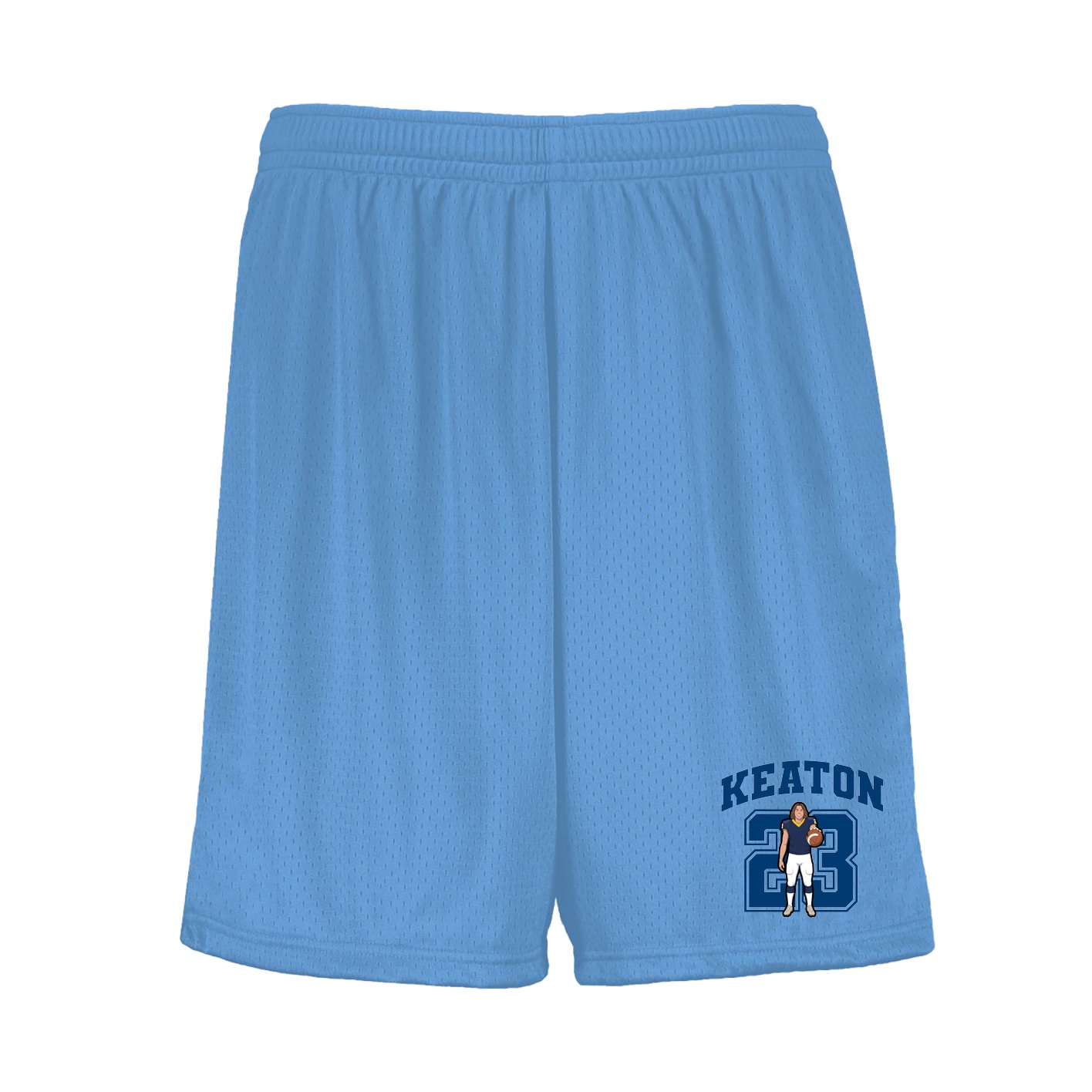 Shorts — Number in Light Blue