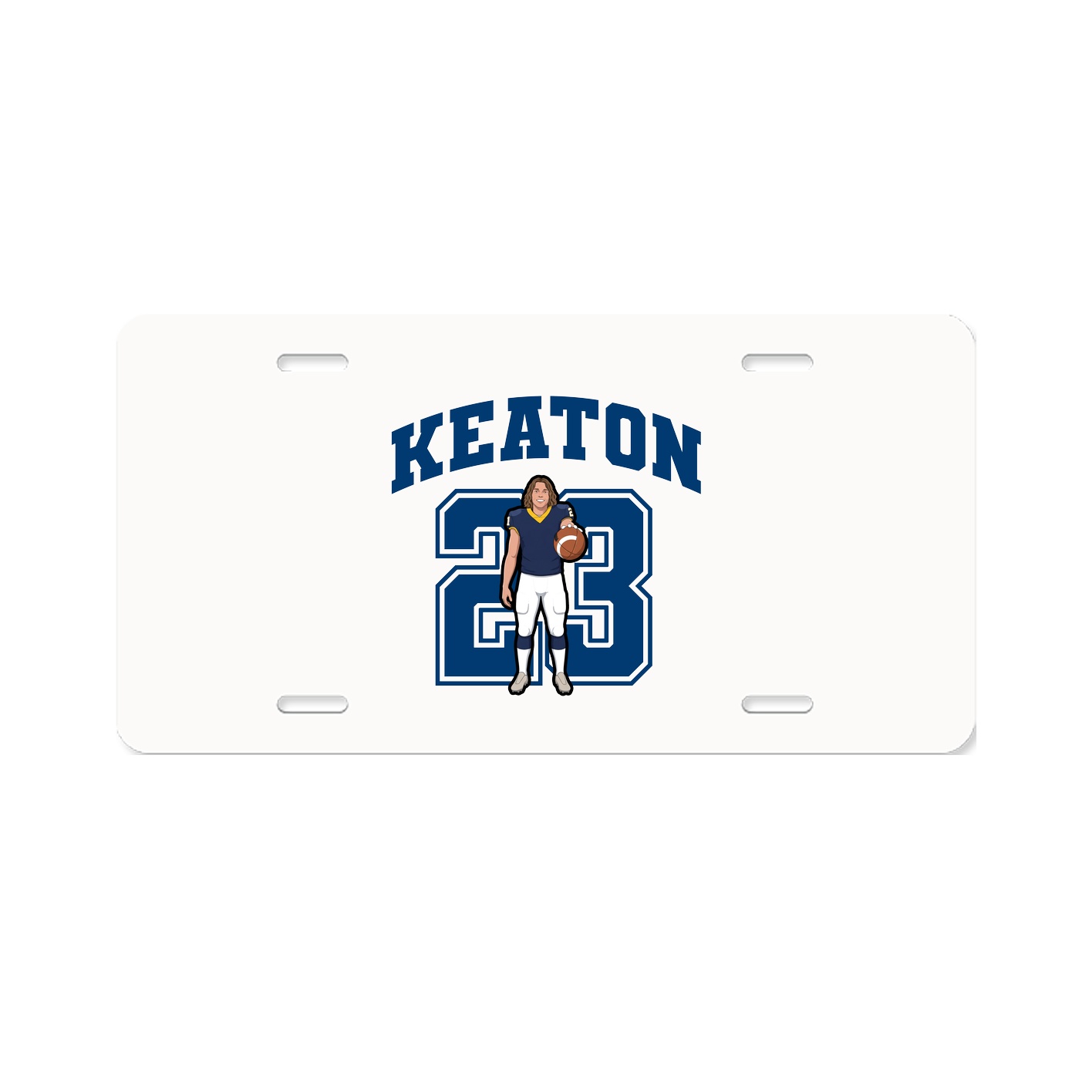 License Plate — Number in Classic
