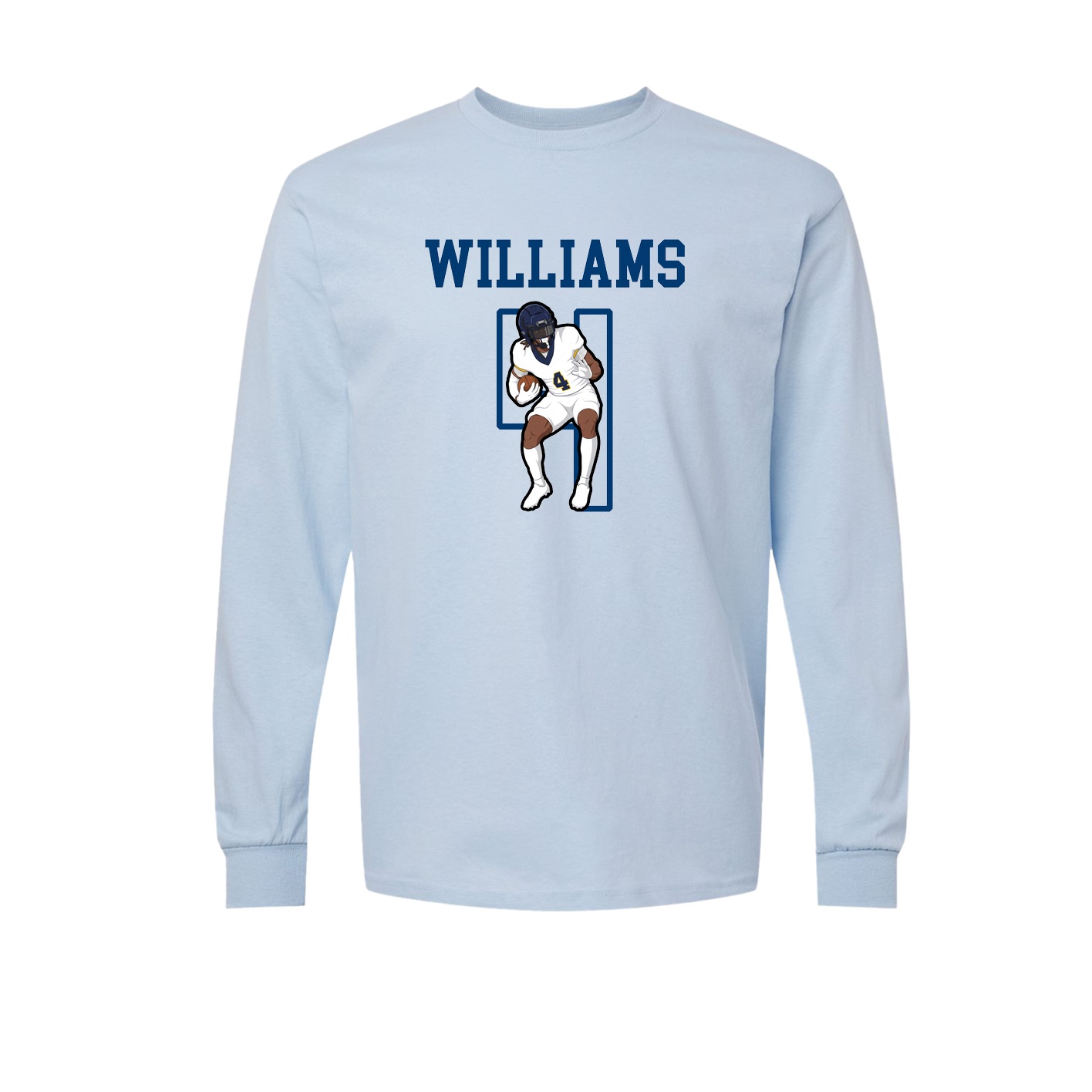 Long Sleeve Tee — Shirsey in Light Blue