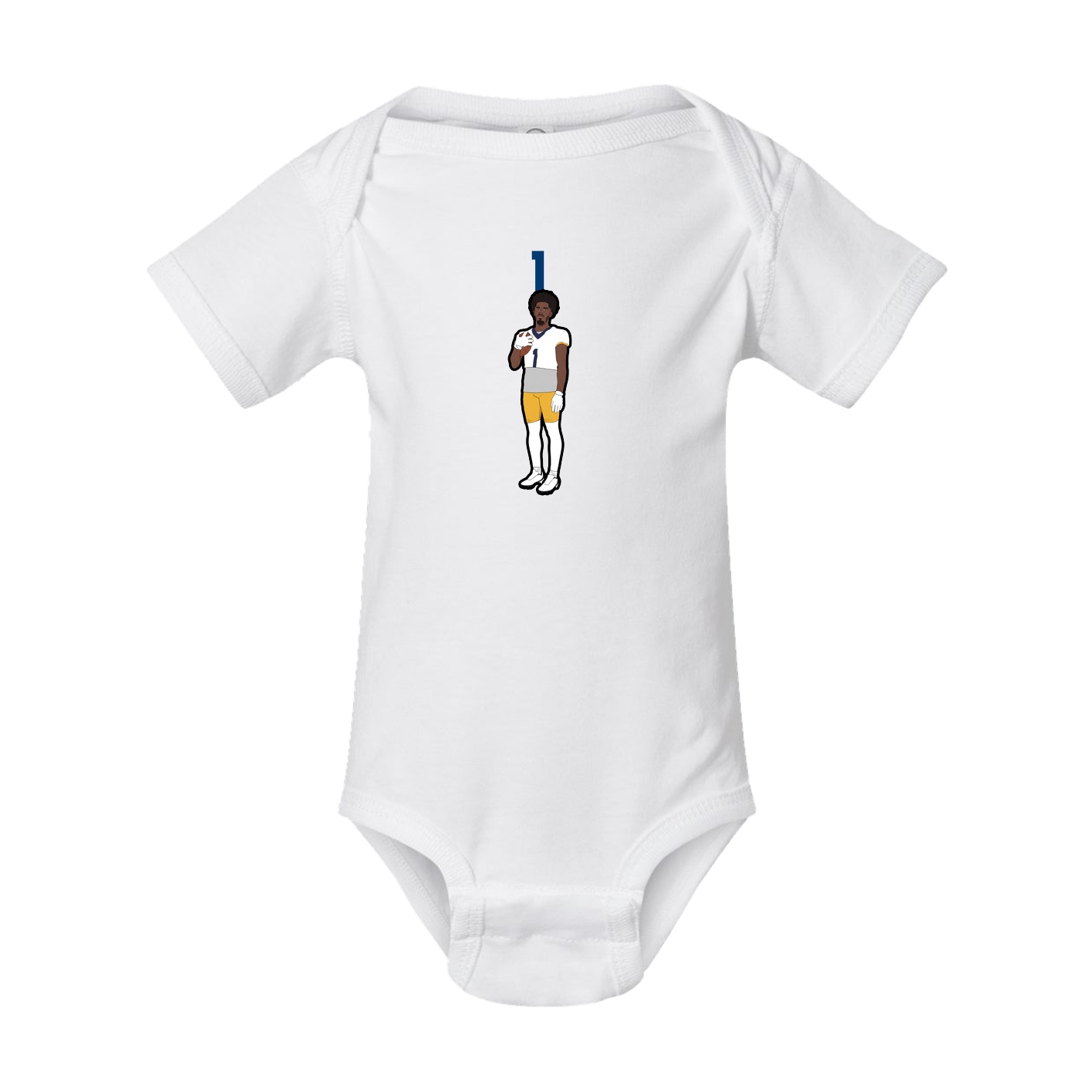 Baby Onesie — Number Top in White