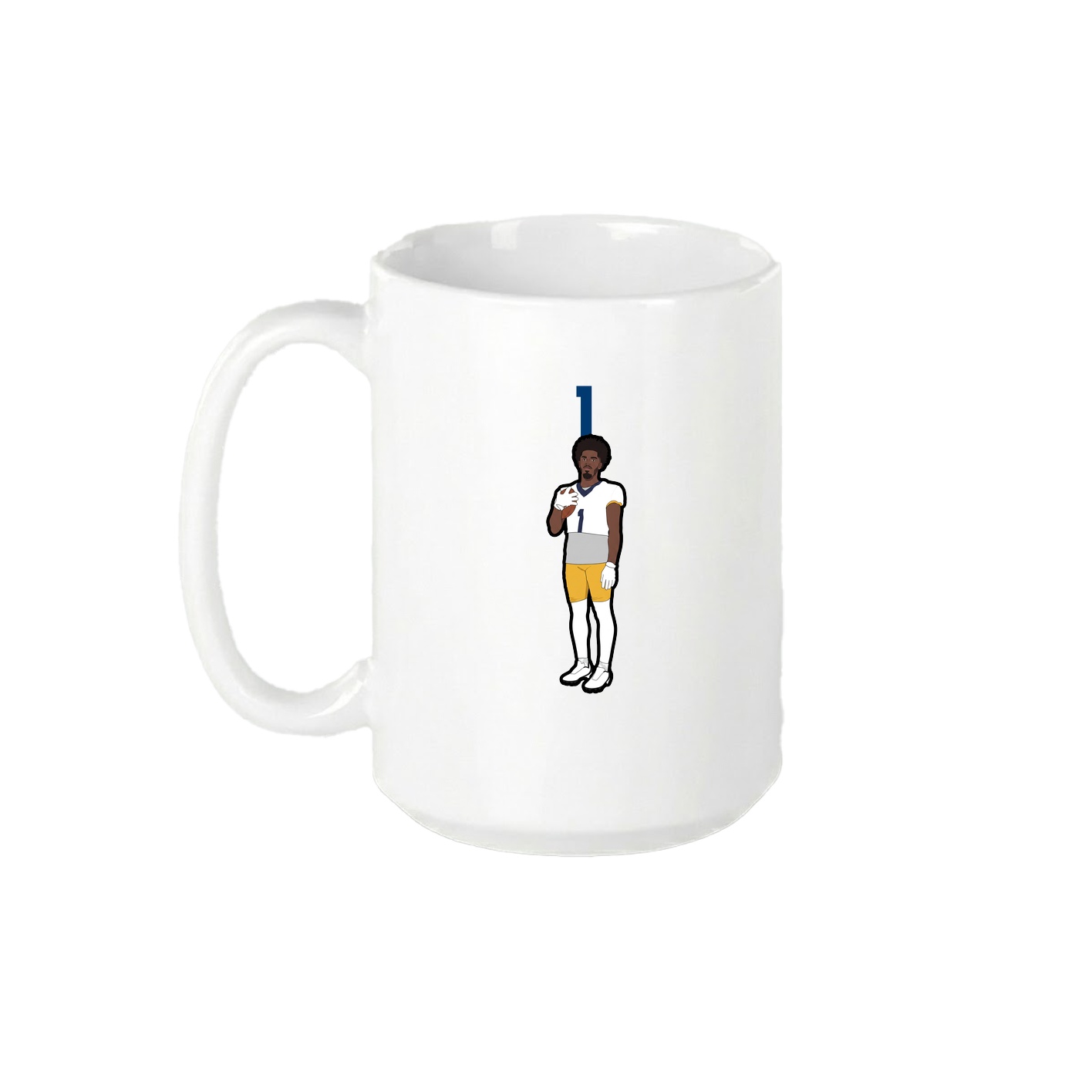 15oz Coffee Mug — Number Top in White