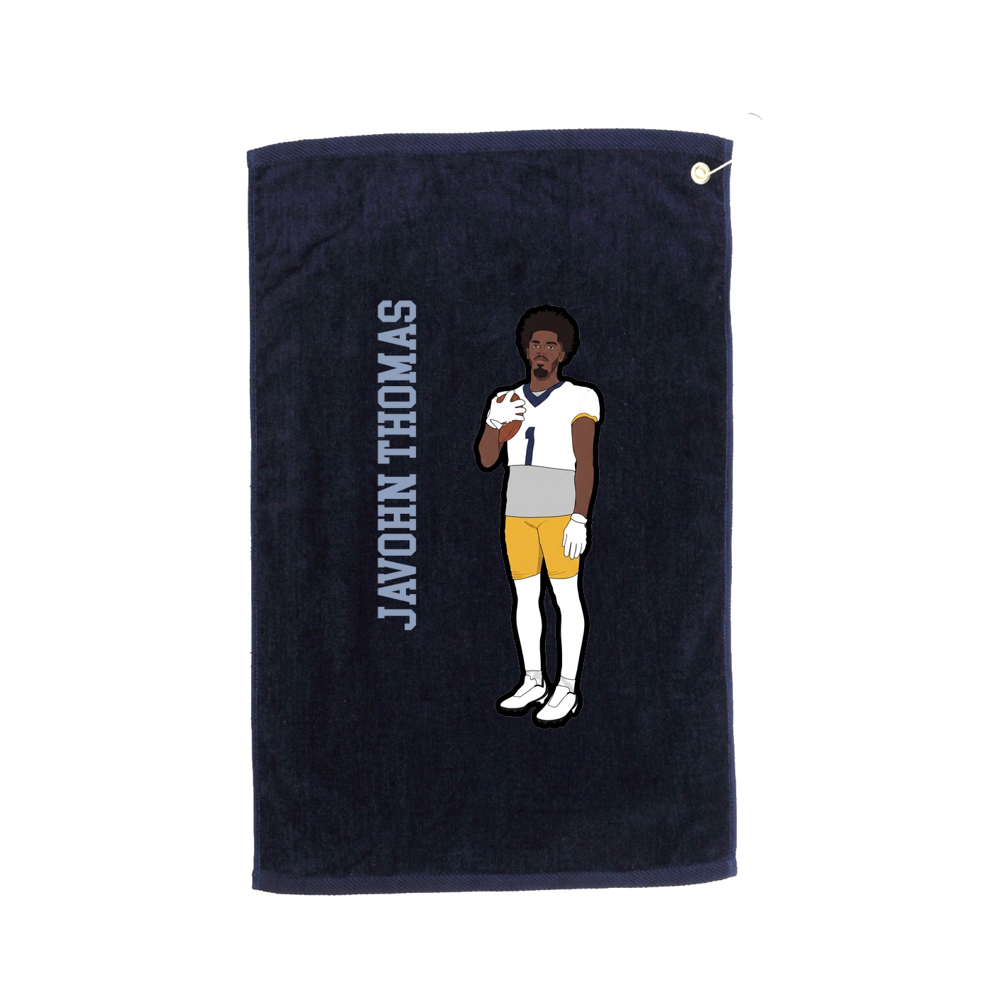 Golf Towel — Name Vertical in Navy