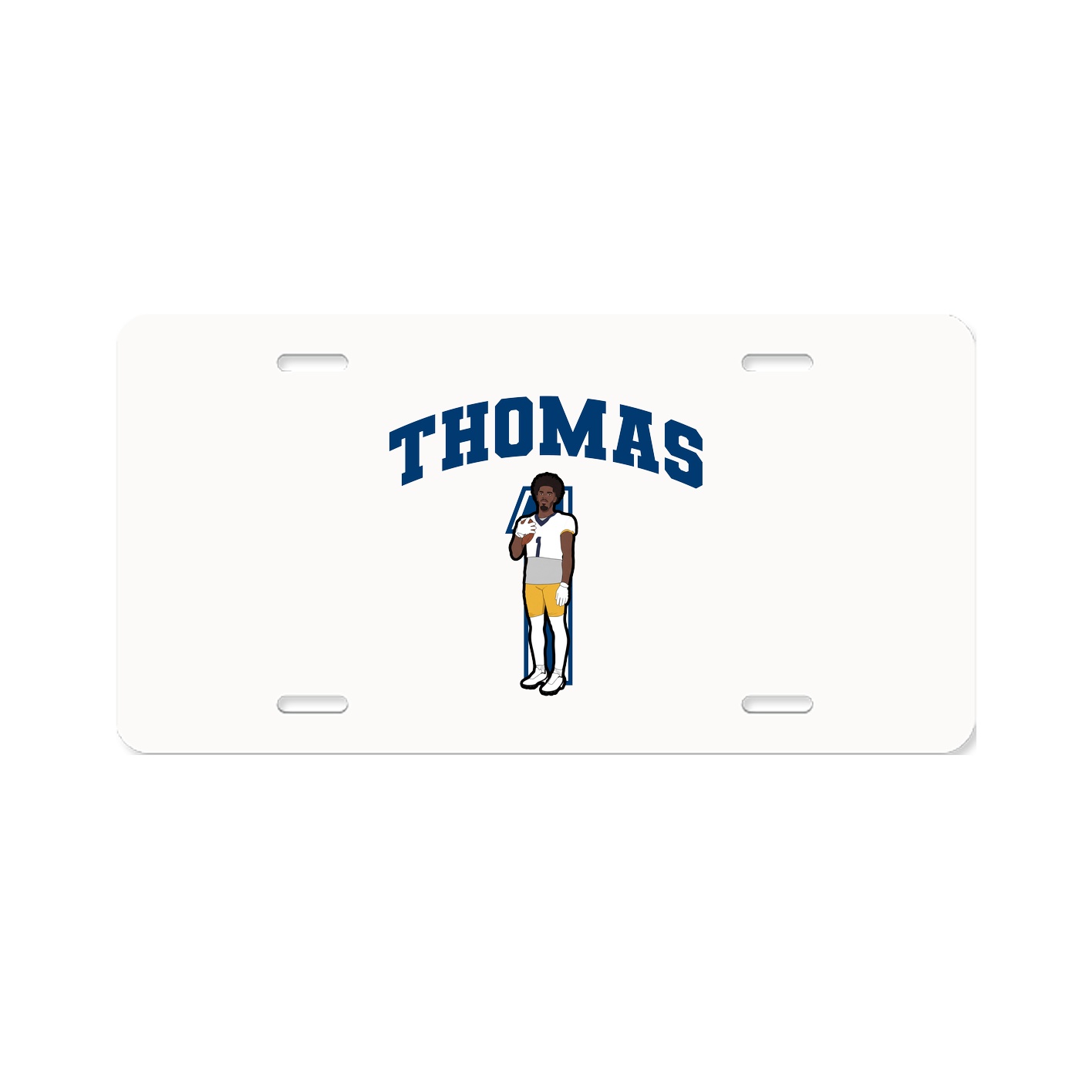 License Plate — Number in Classic