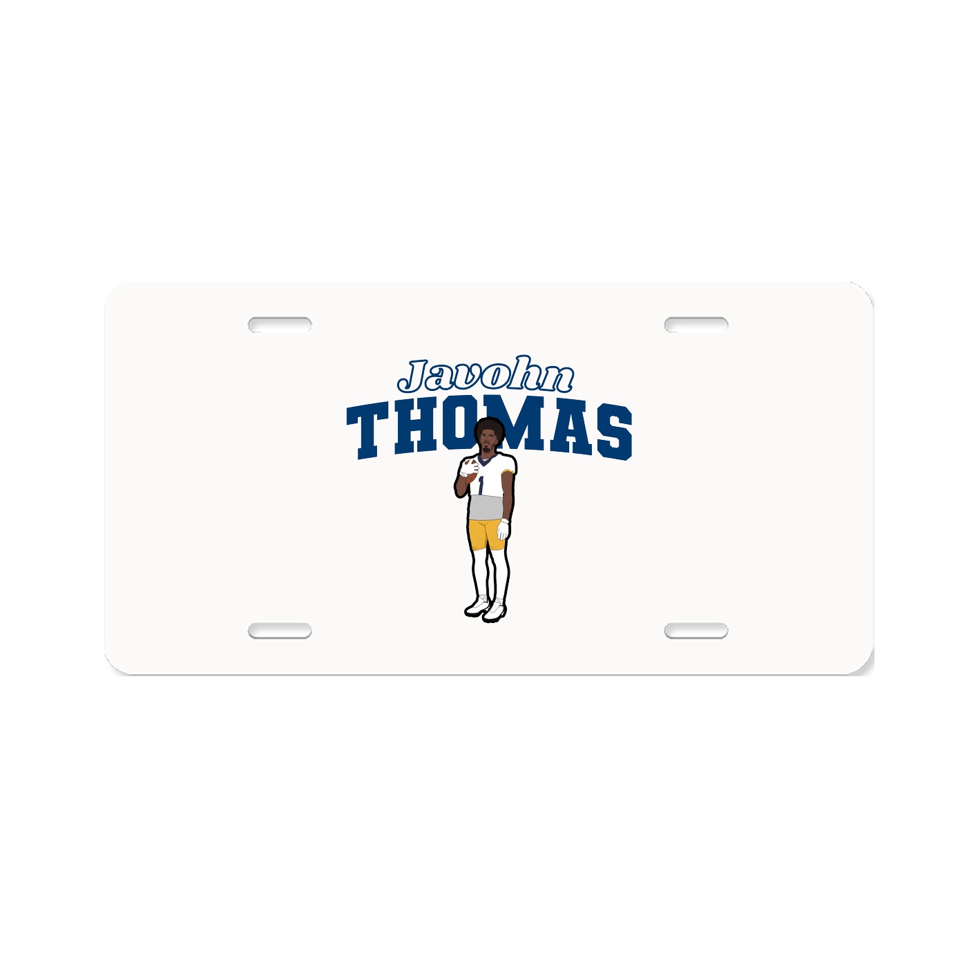License Plate — Name Arch in Classic