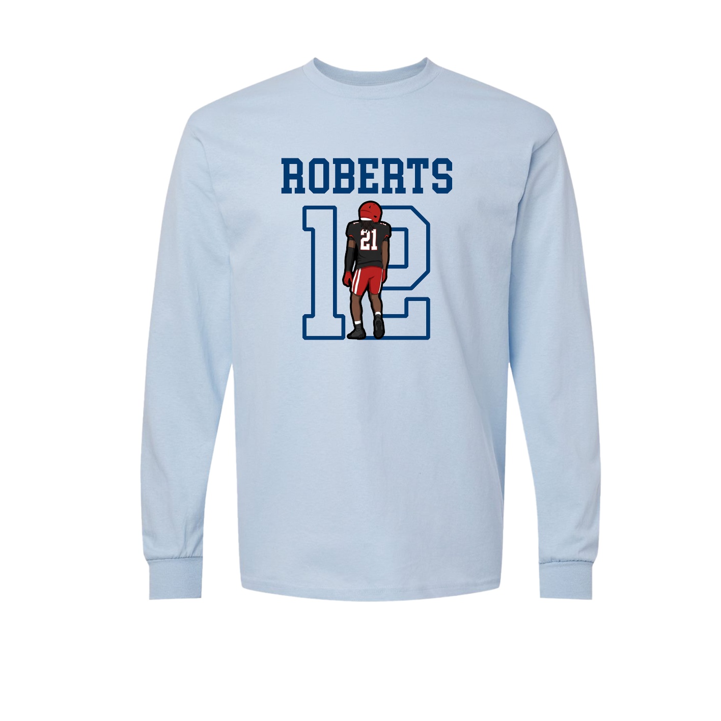 Long Sleeve Tee — Shirsey in Light Blue