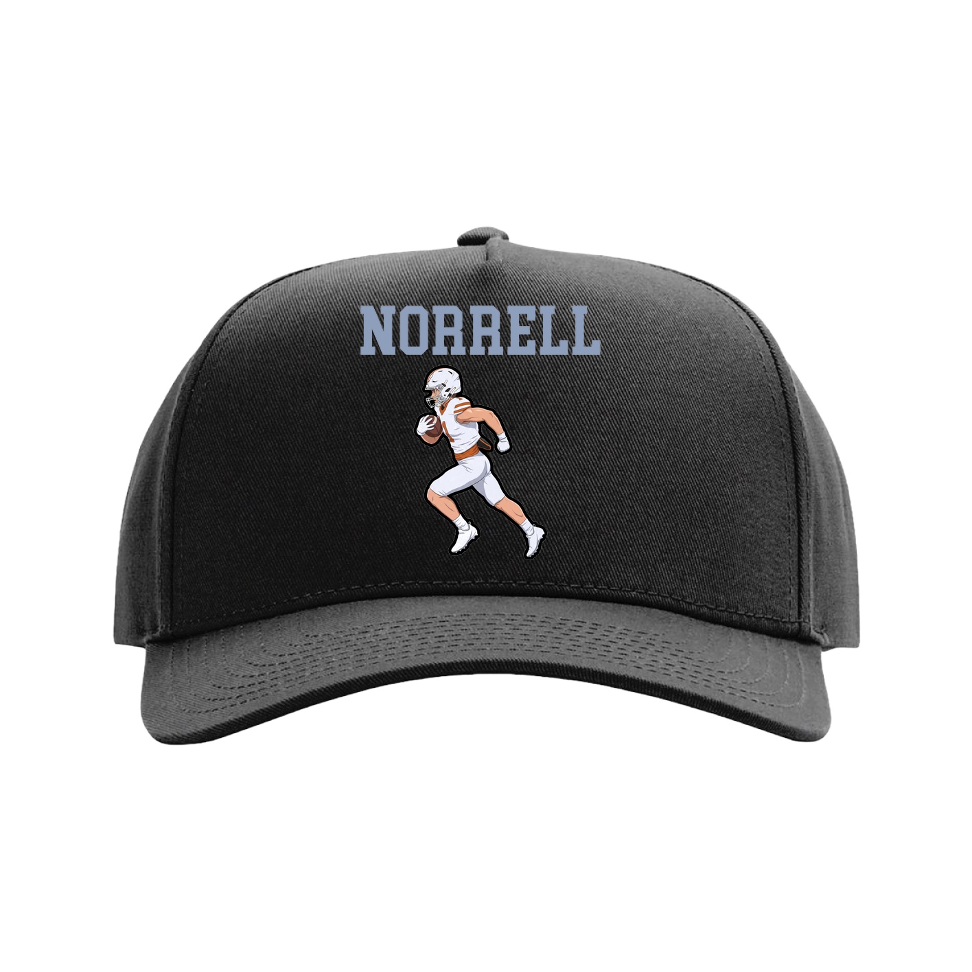 Full Fabric Five-Panel Champ Cap — Shirsey in Black