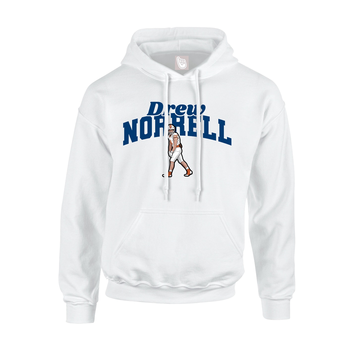 Hoodie — Signature Arch in White