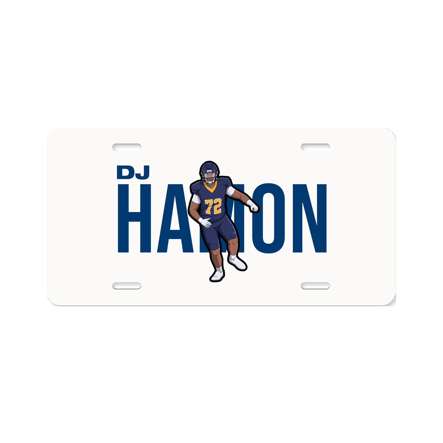 License Plate — Player Name in Classic