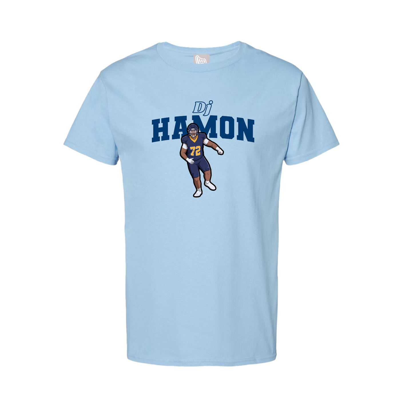 Tee — Name Arch in Light Blue