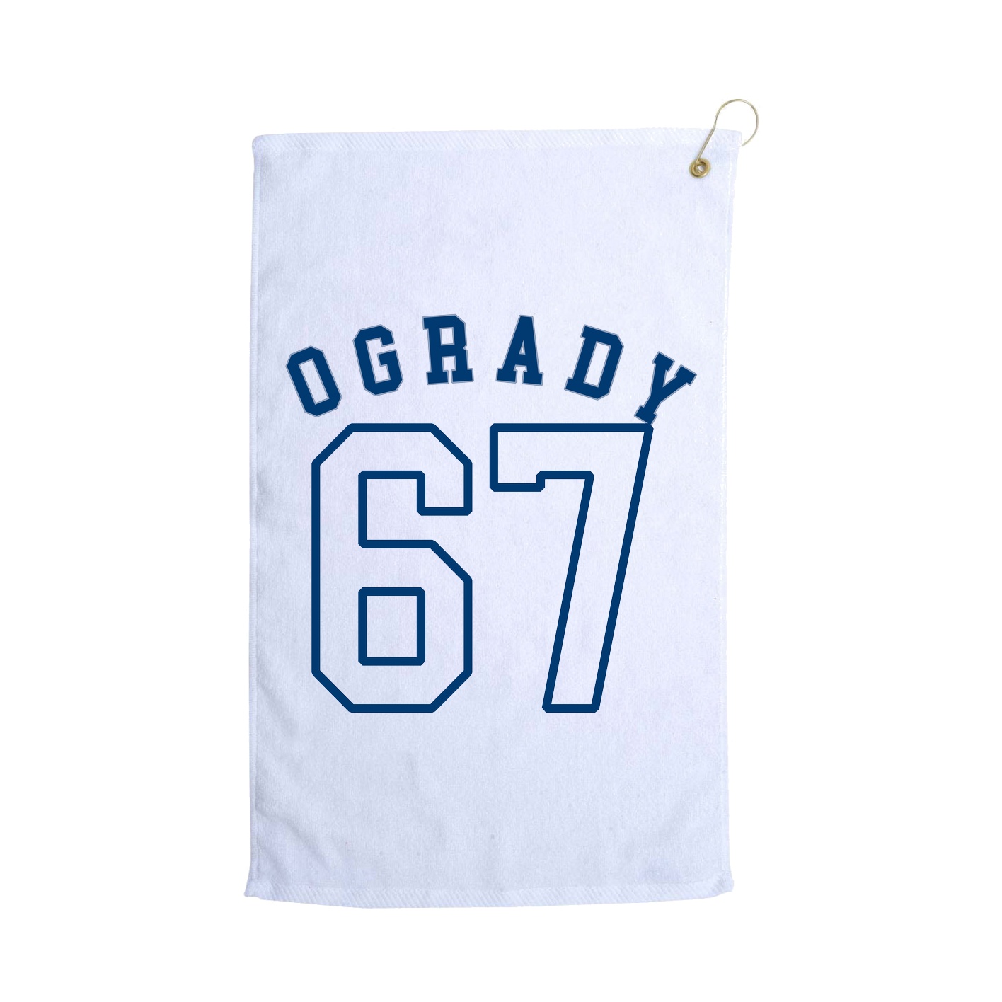 Golf Towel — Shirsey Arch in White