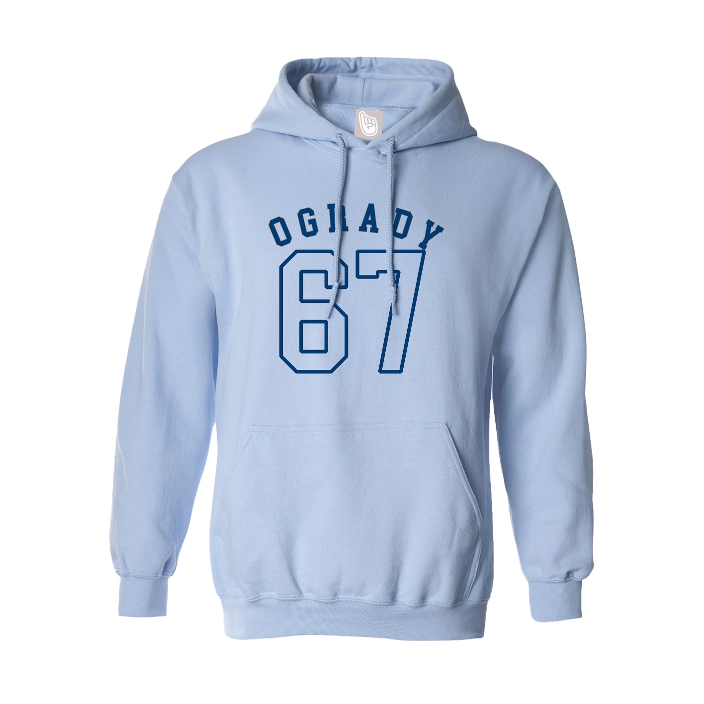 Hoodie — Shirsey Arch in Light Blue