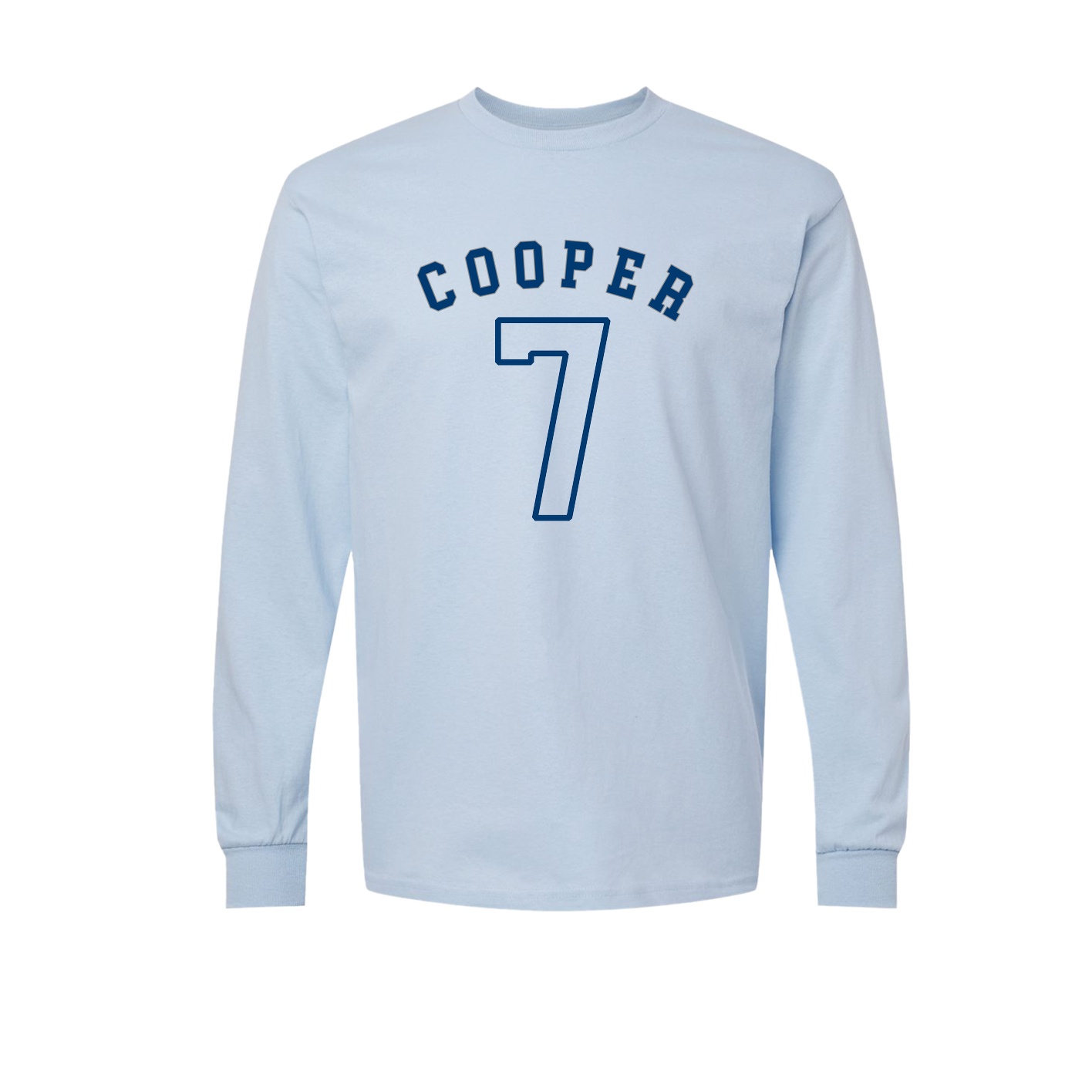 Long Sleeve Tee — Shirsey Arch in Light Blue