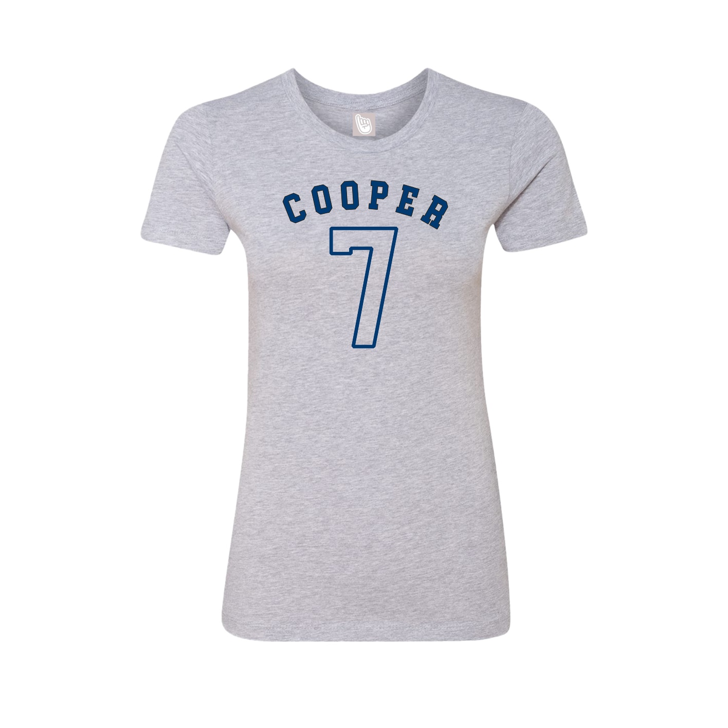 Fitted Women's Tee — Shirsey Arch in Grey