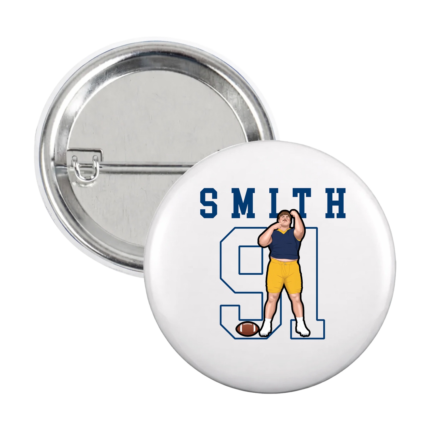 Game Day Button — Shirsey in White