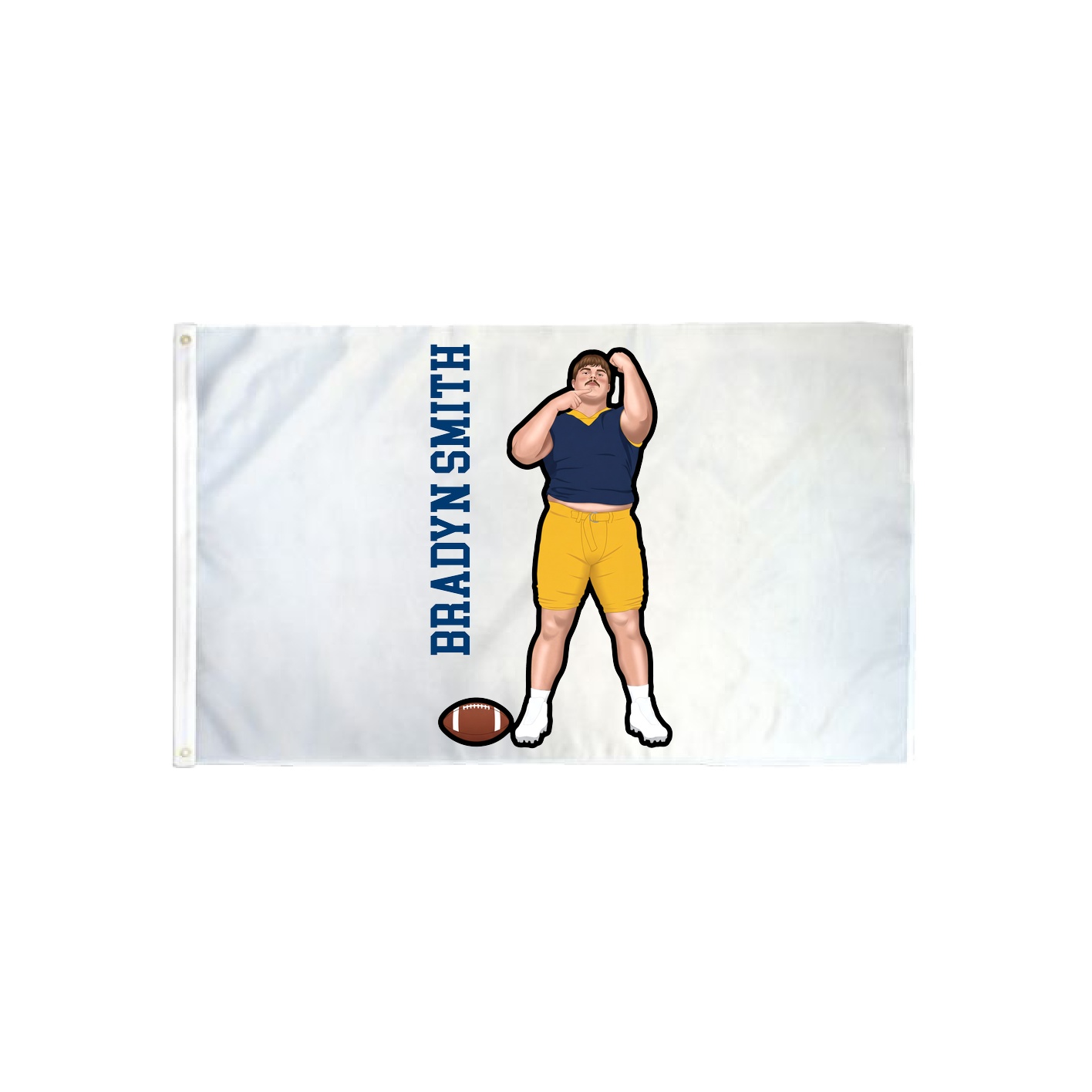 3x5 Flag — Name Vertical in Classic